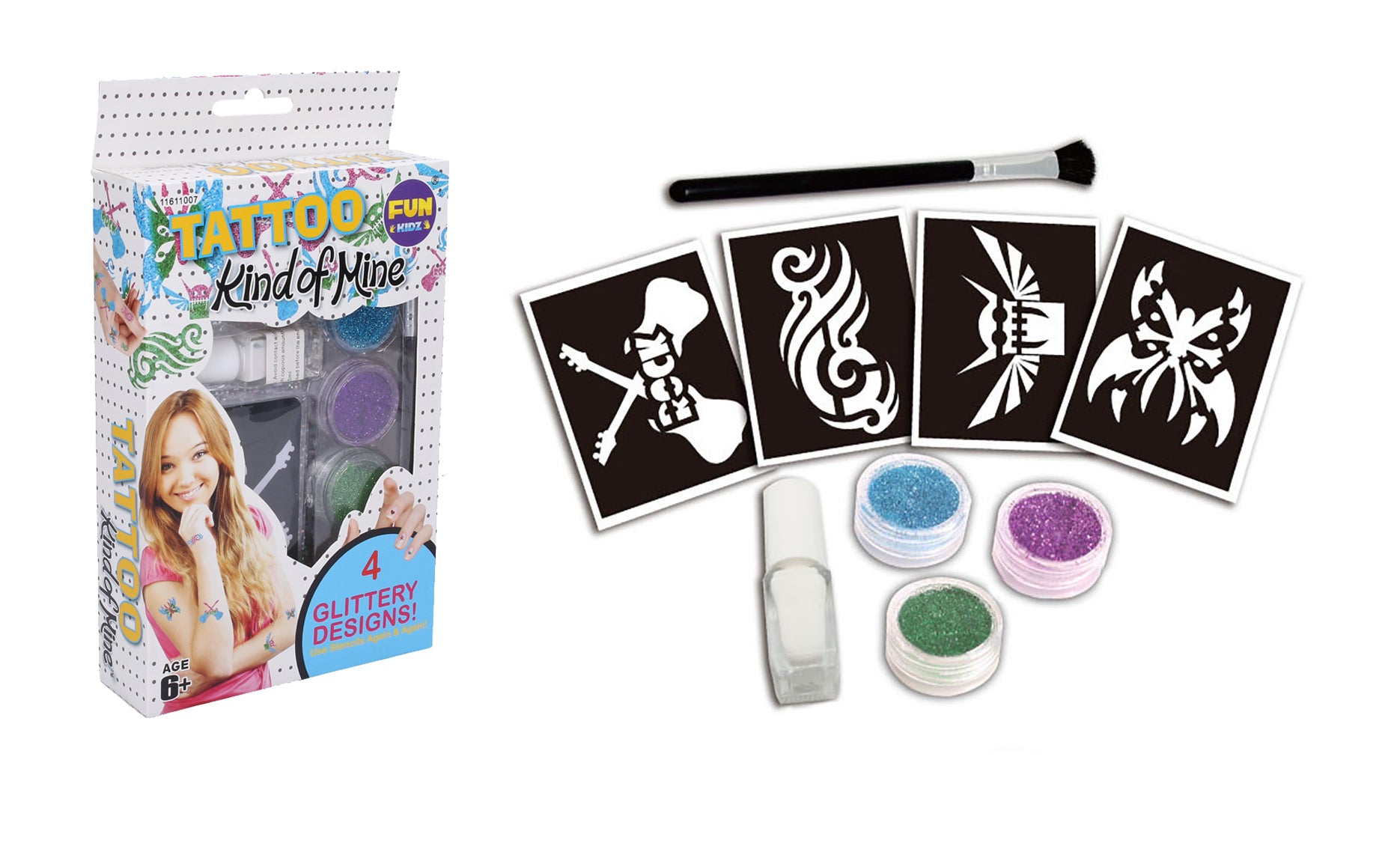 Tatuagens brilhantes para meninas