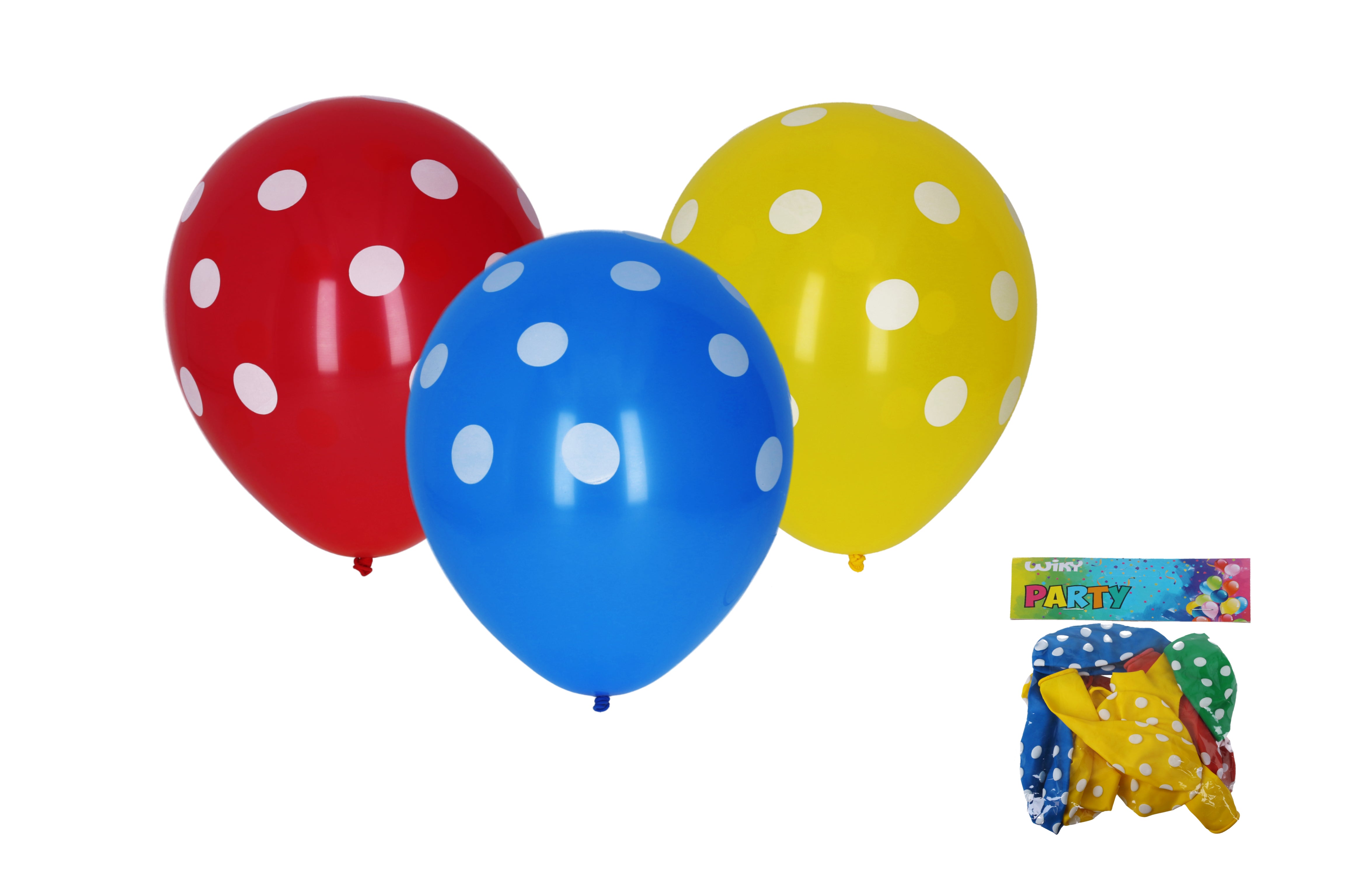 Ballon Gonflable 30cm - Lot de 10pcs Imprimé Pois
