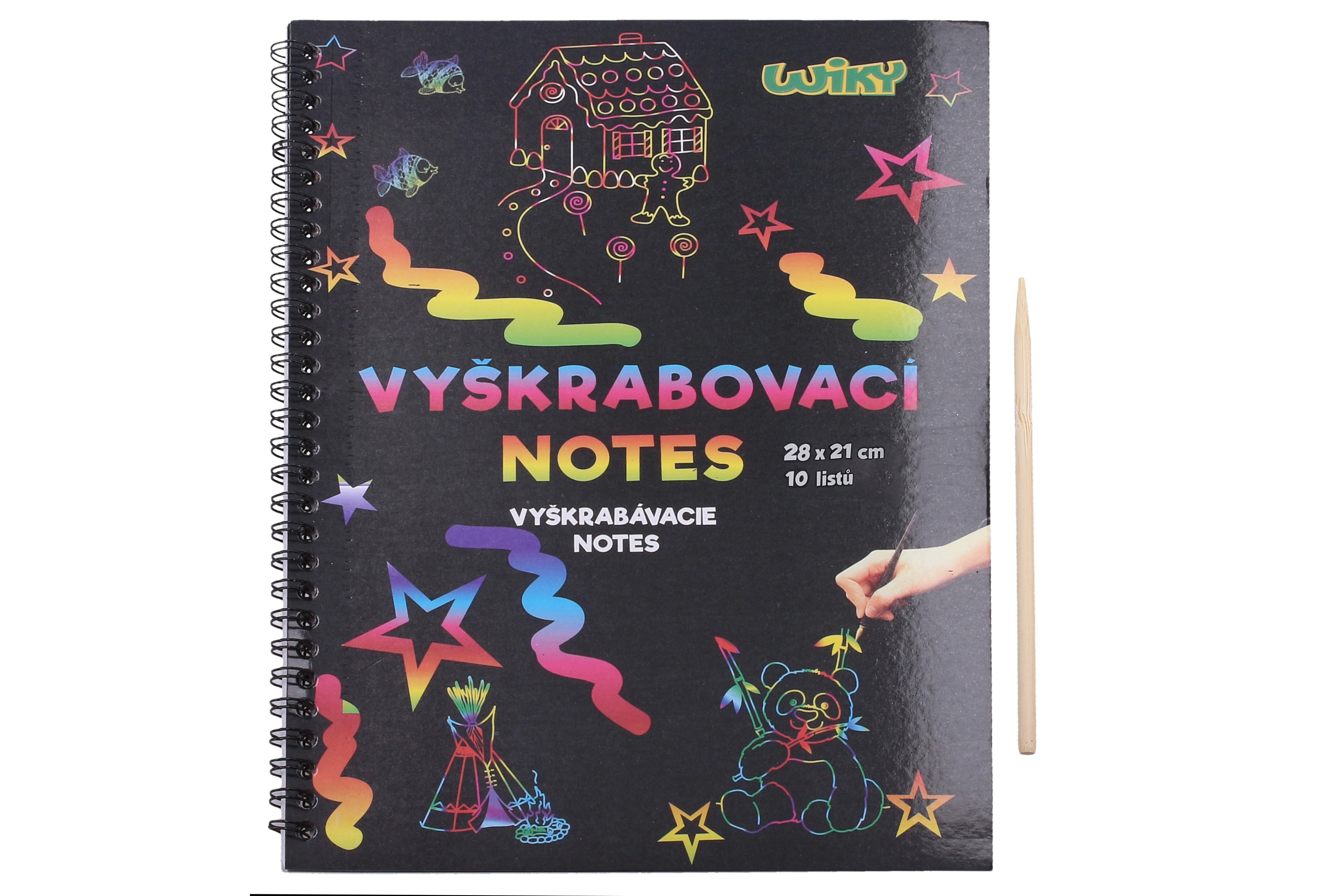 Scratch-off notebook 28x21 10 listů