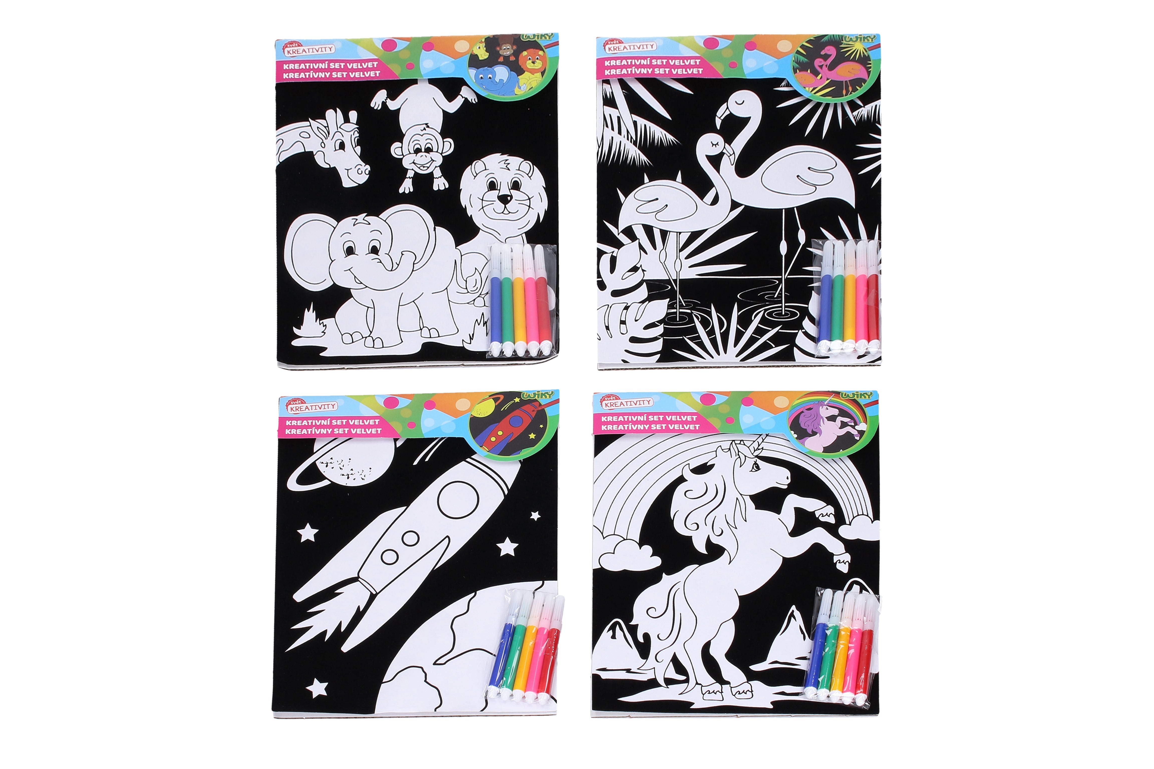 Creative Set Velvet 21.5x30 Cm + 5pcs Marker