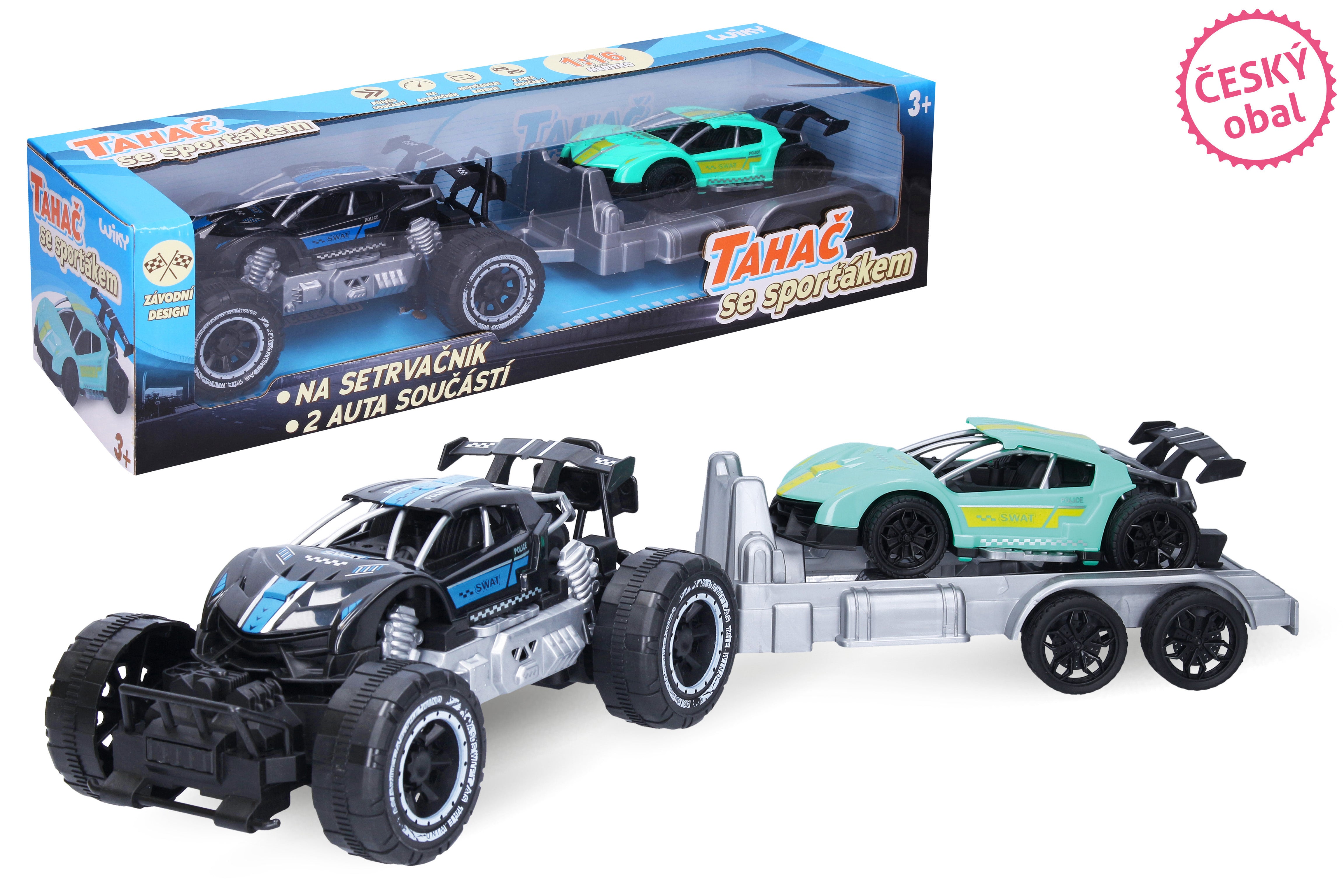 Traktor mit Auto 45 cm – tschechische Verpackung