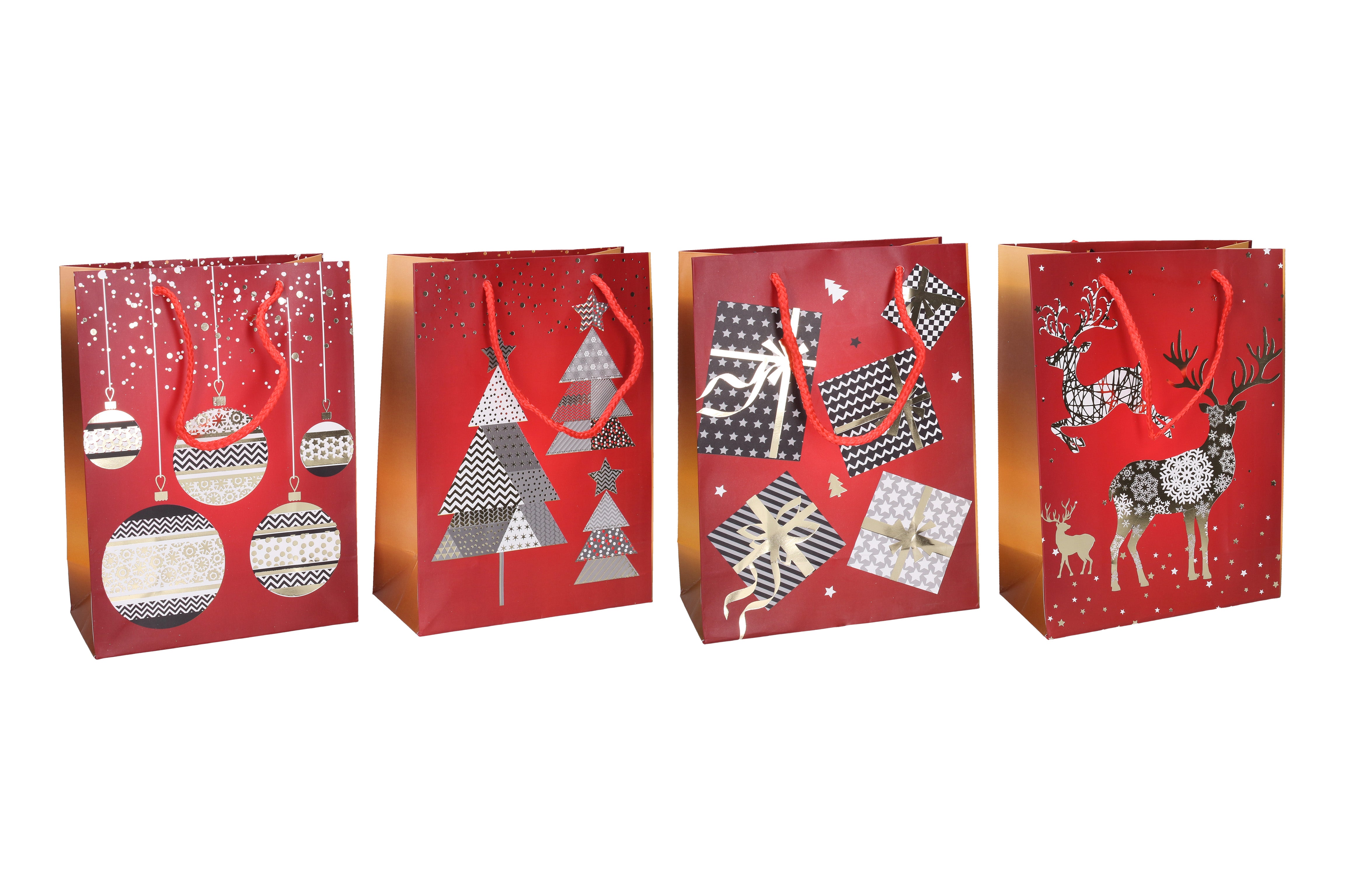 Saco de presente S 18x24x8,5 cm Natal
