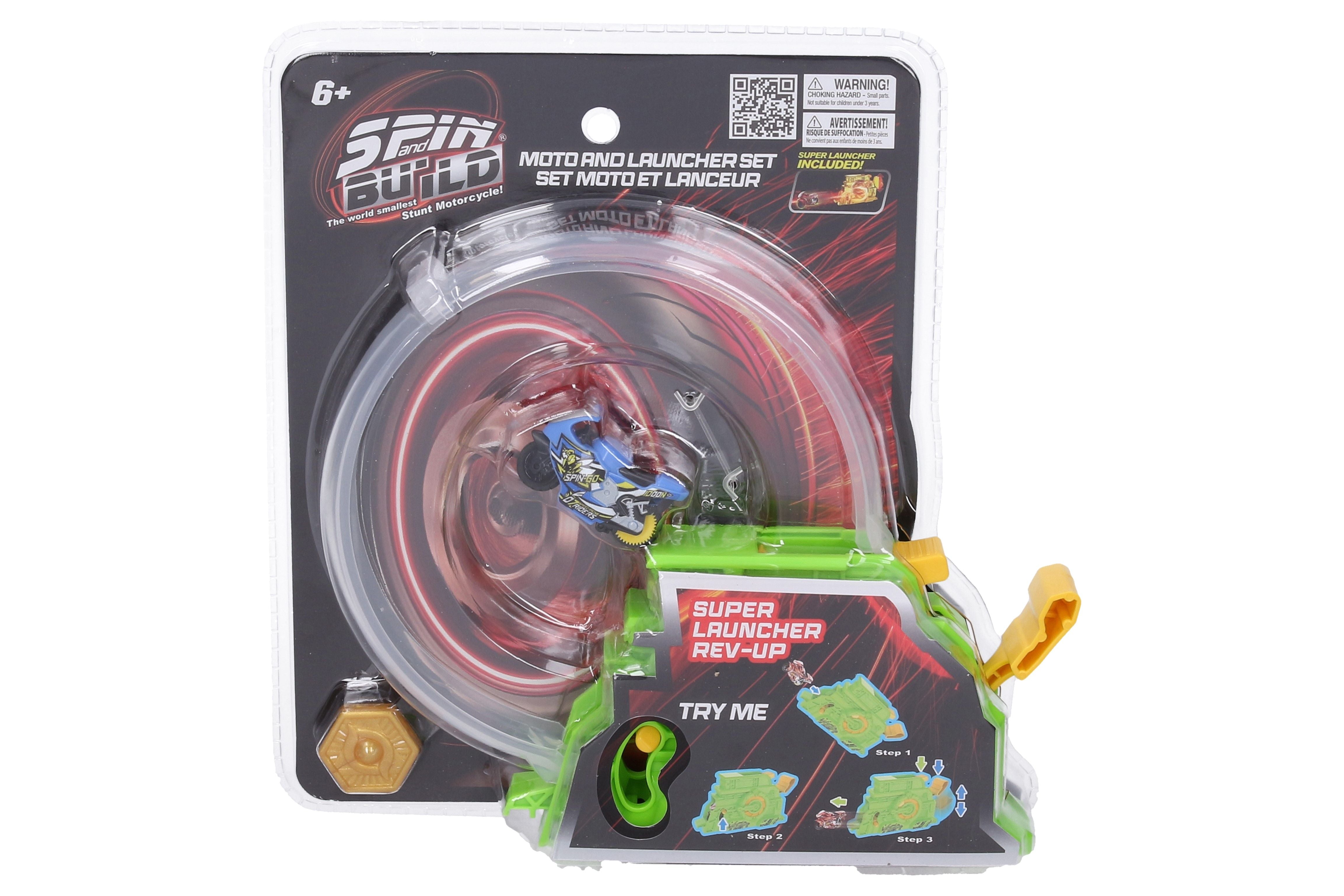 Spin and Build Launcher mit 2 Motorrädern