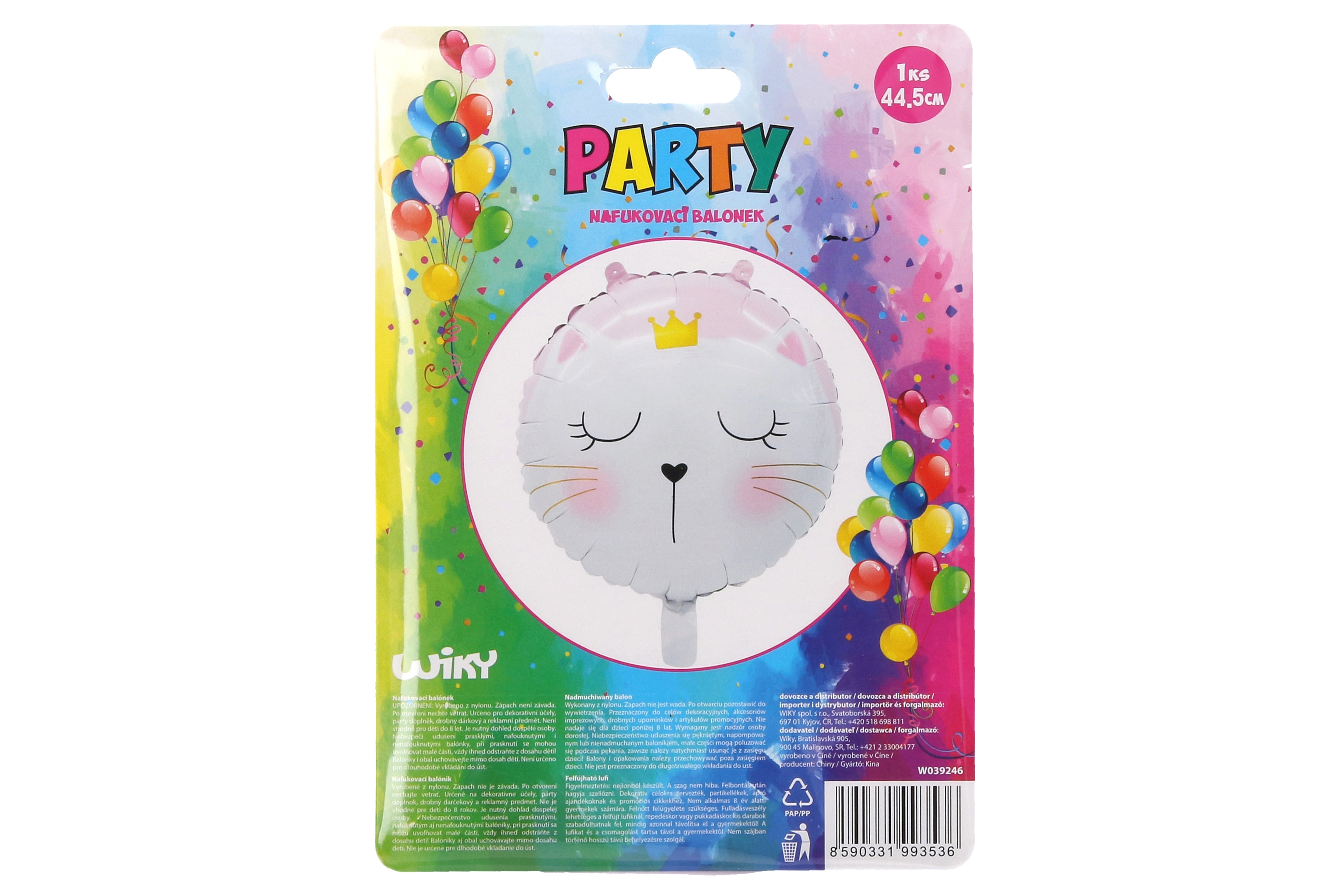 Felfújható ballon Cat 44,5 cm