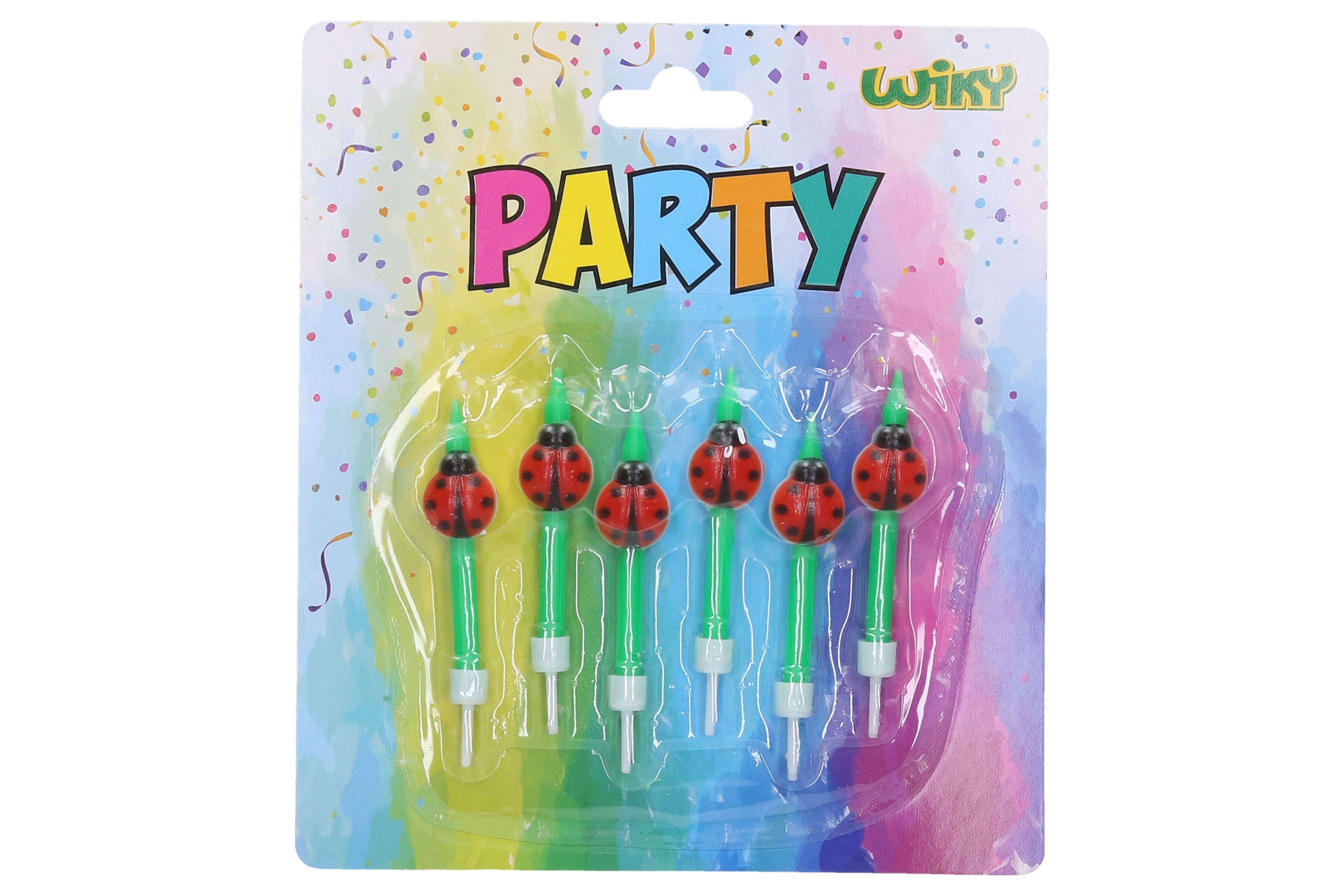 Party Candle Ladybug 6 Pcs