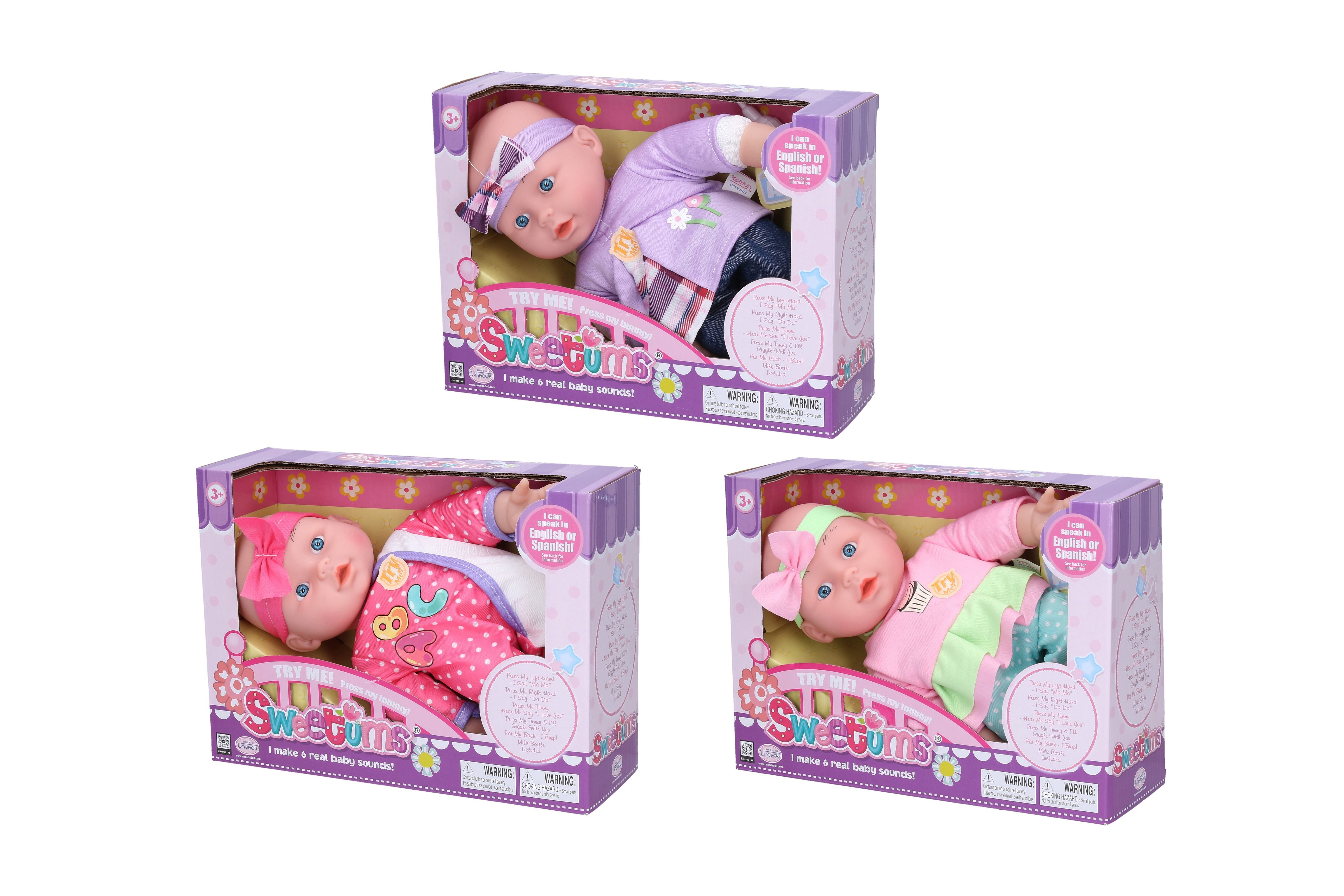 Bebê de fala mansa 28 cm