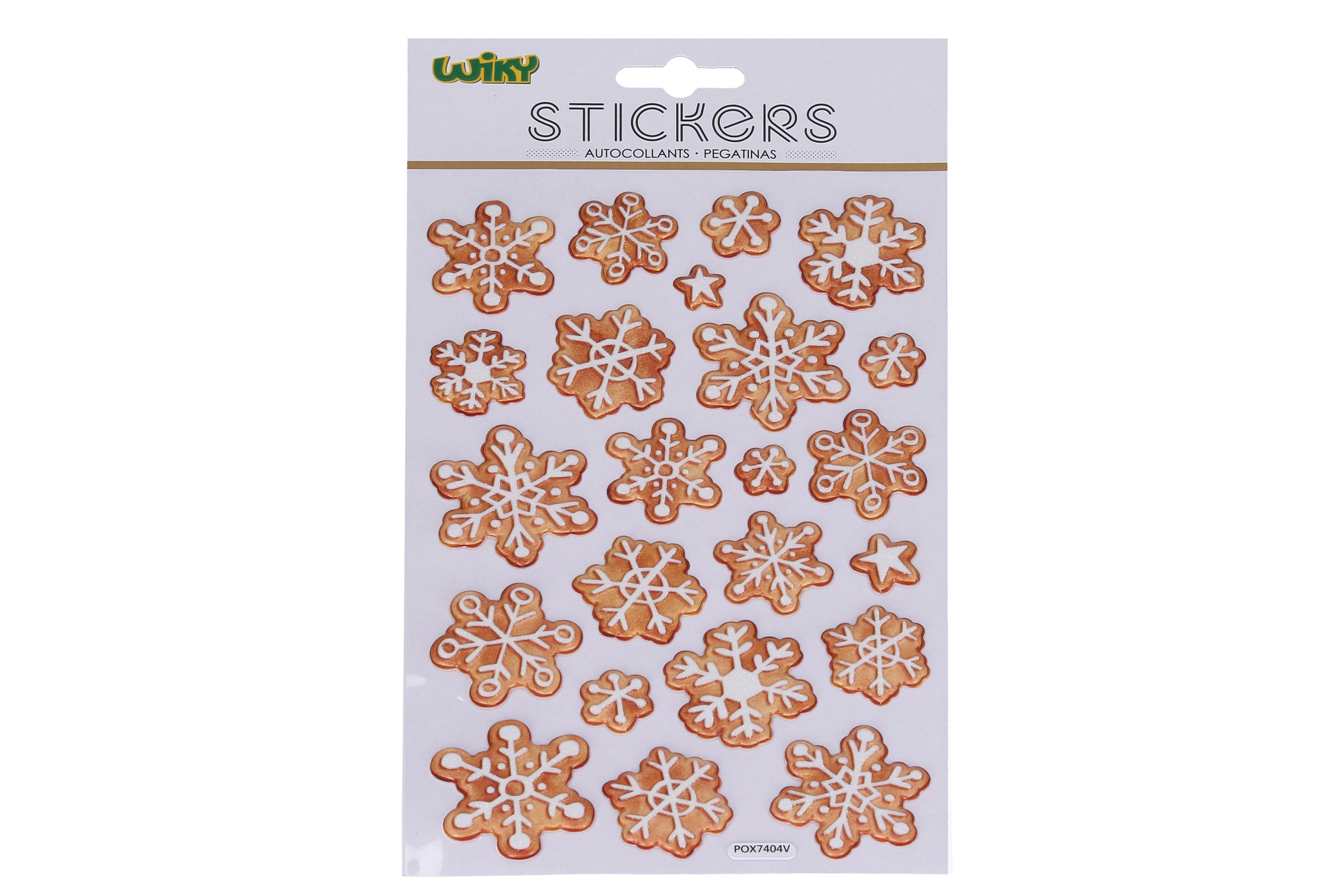 Pop Up Stickers 25x14.5 Cm Snowflakes Christmas
