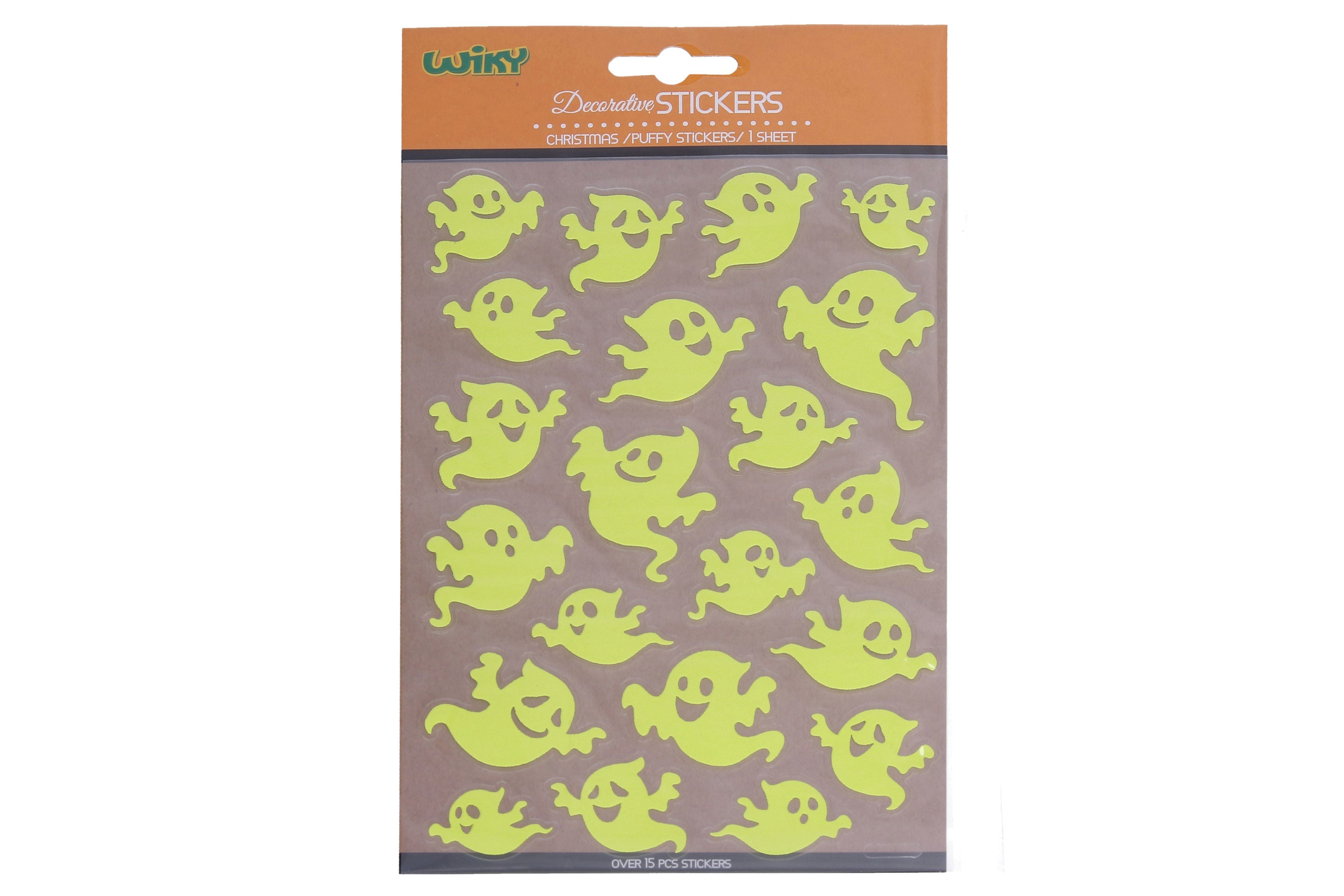 Glow-in-the-dark Stickers 25x14.4 Cm Ghost Halloween