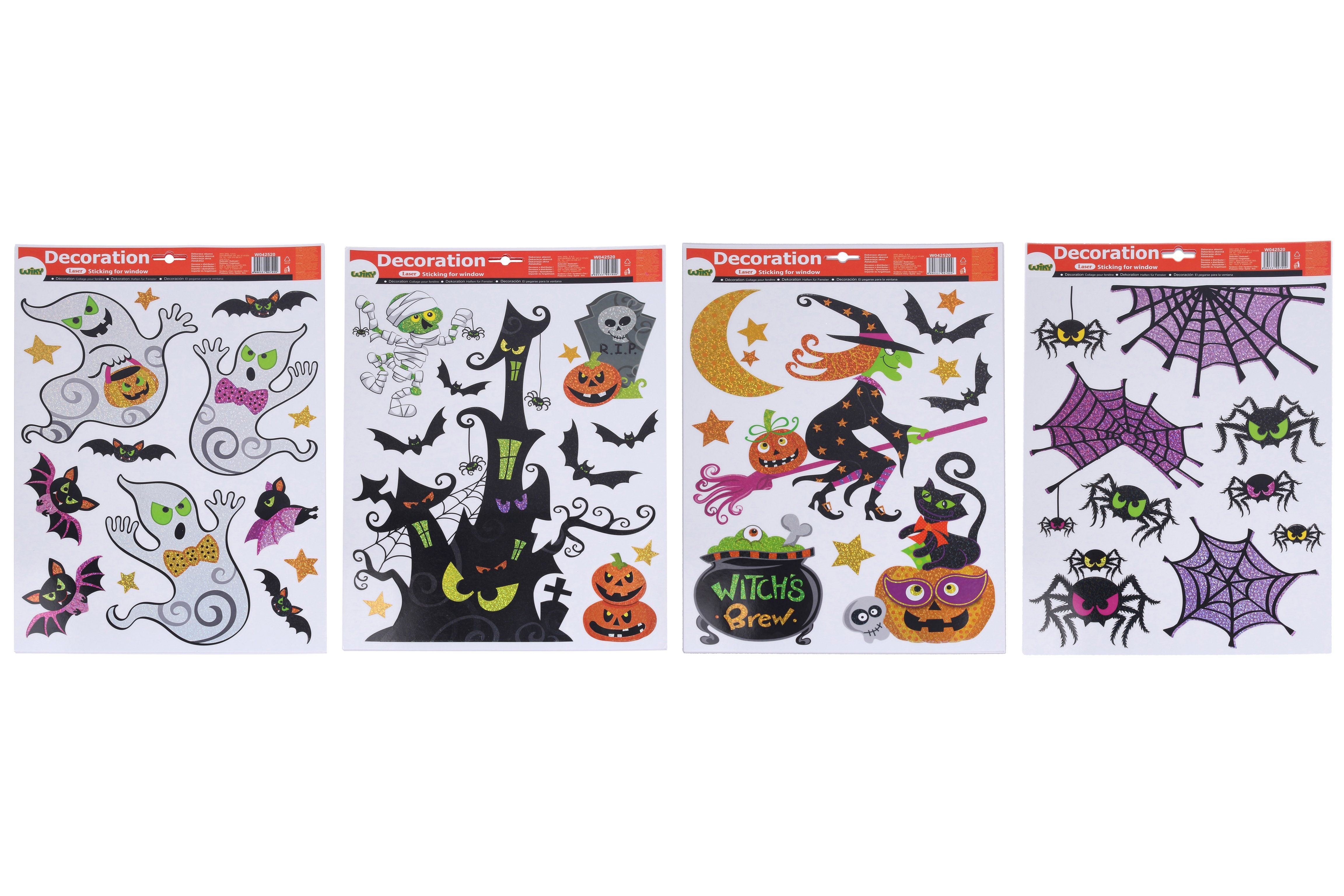 Decoratiune Fereastra 41x29 Cm Mix Halloween