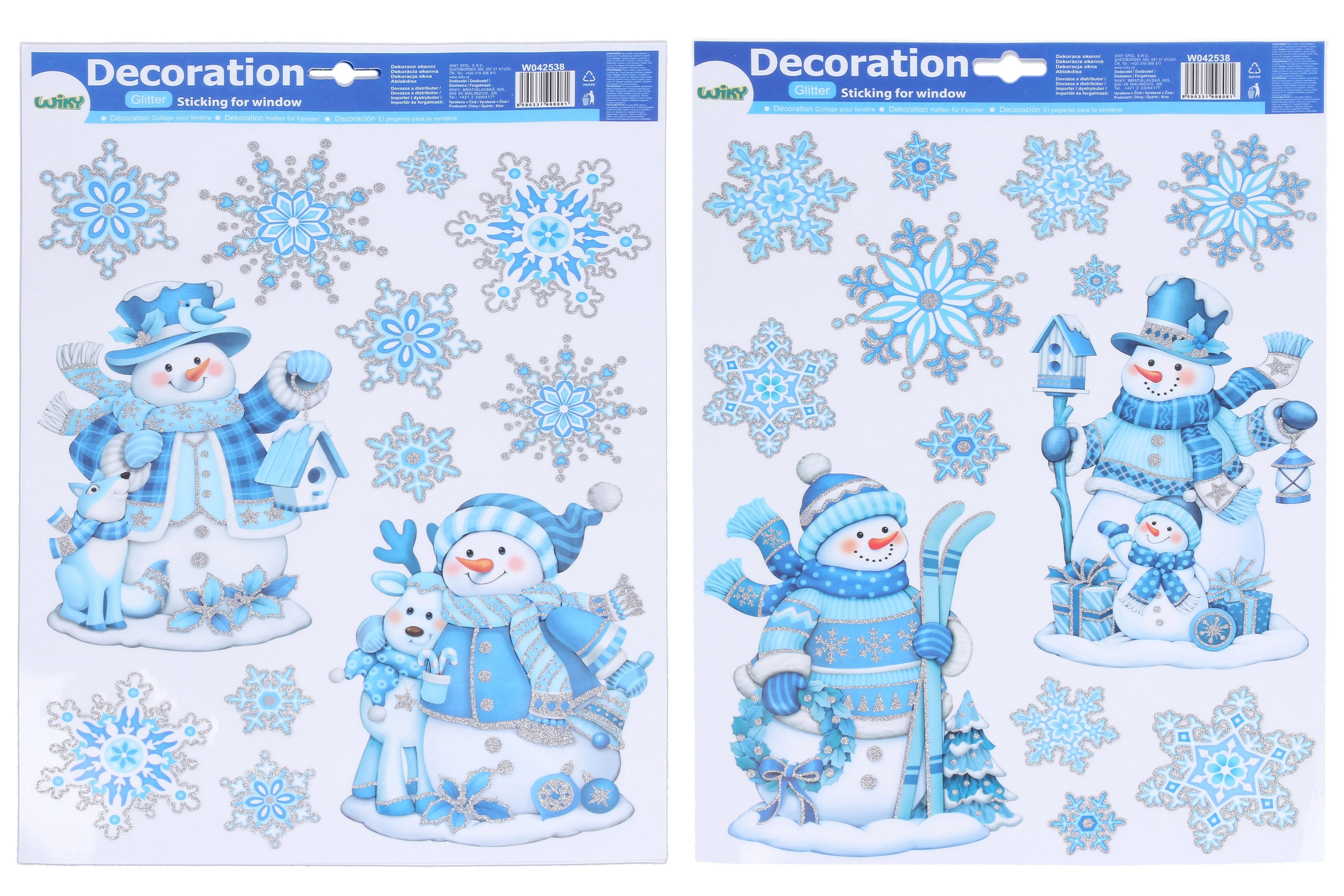 Raamdecoratie 41x29 Cm Kerstmis