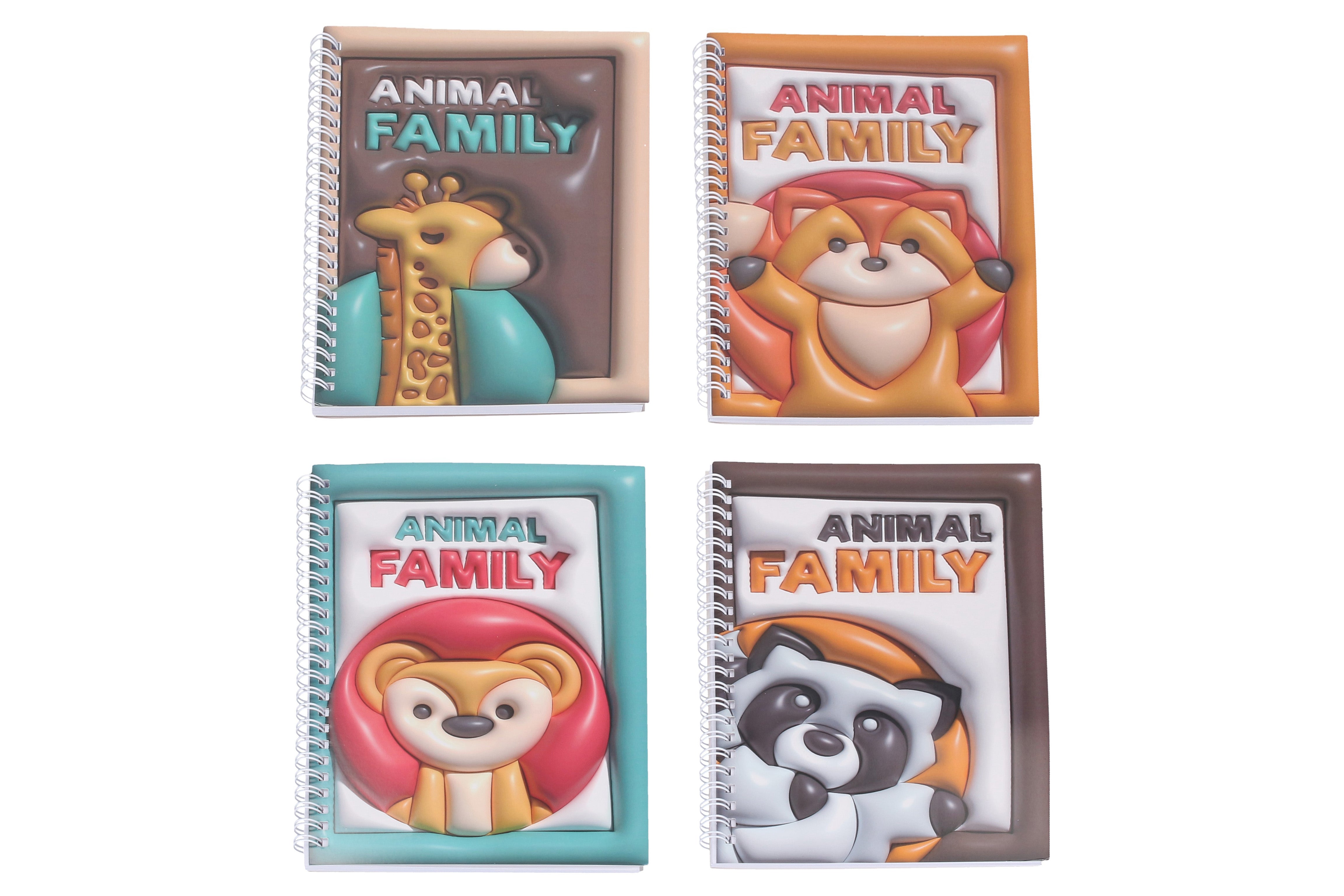 Caderno Espiral Sem Forro 14,5x21 Cm 60 Páginas - Animais