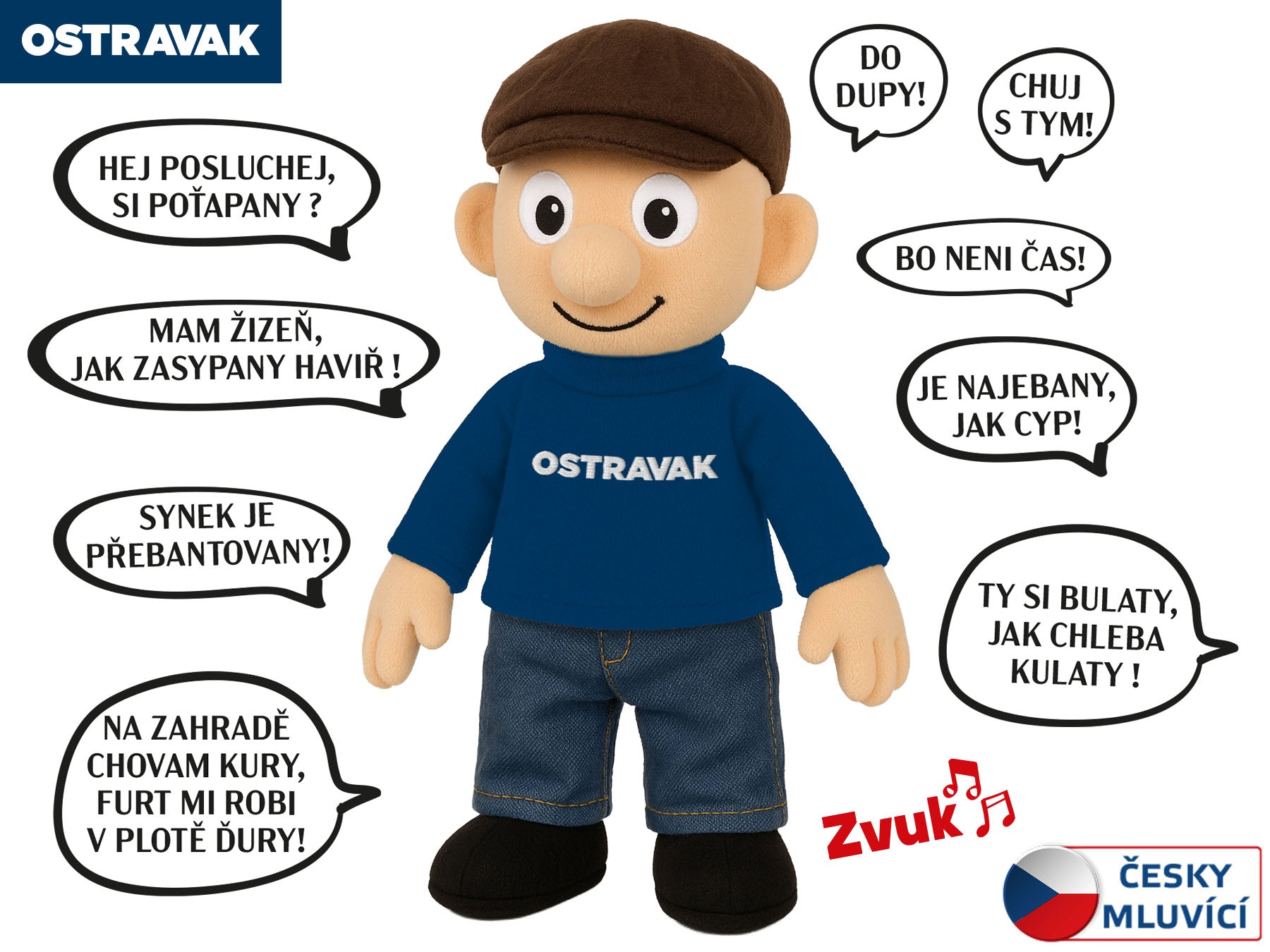 Talking Ostravak Figurine 32cm