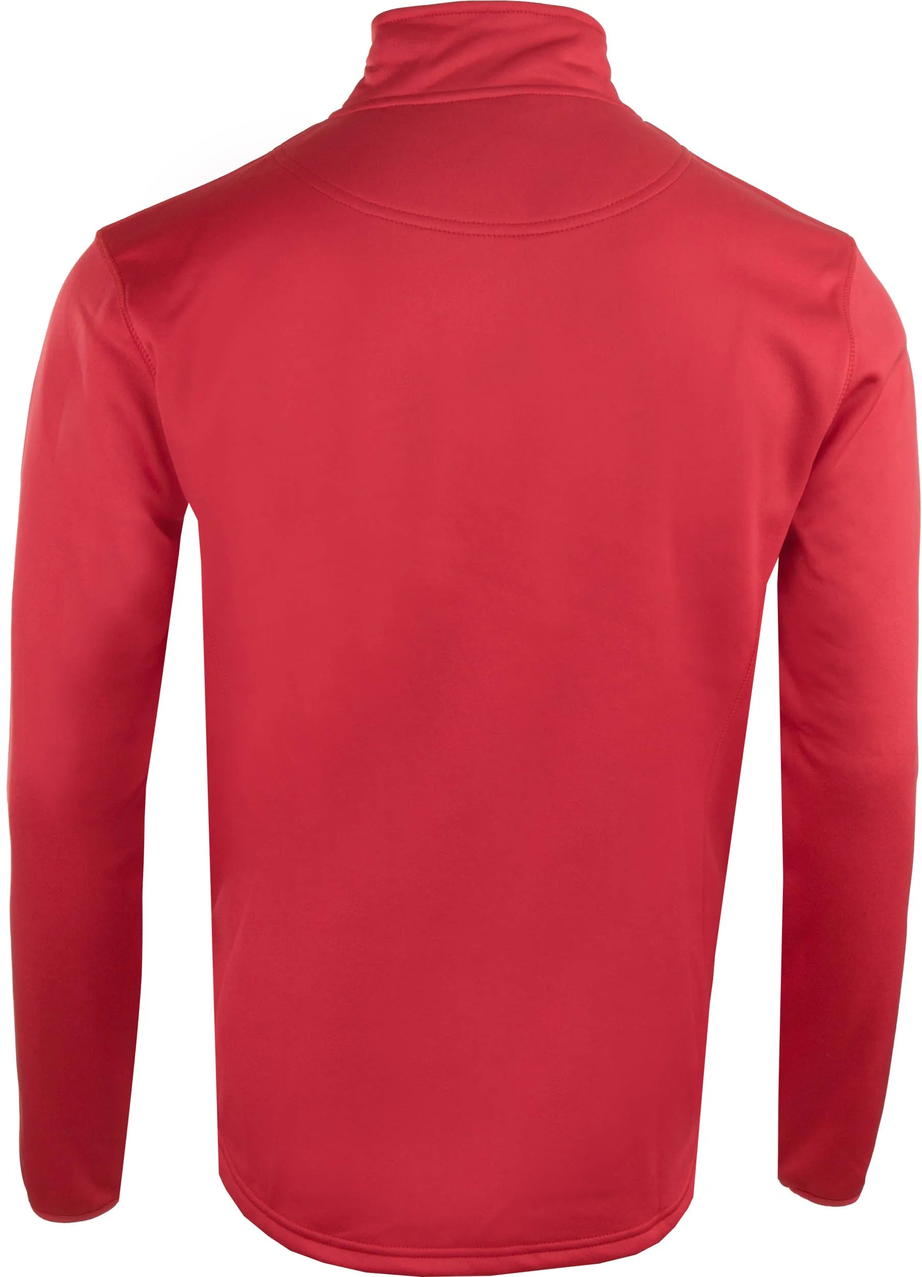 Felpa da uomo playerlayer 1/4 zip midlayer rosso scarlatto rosso l