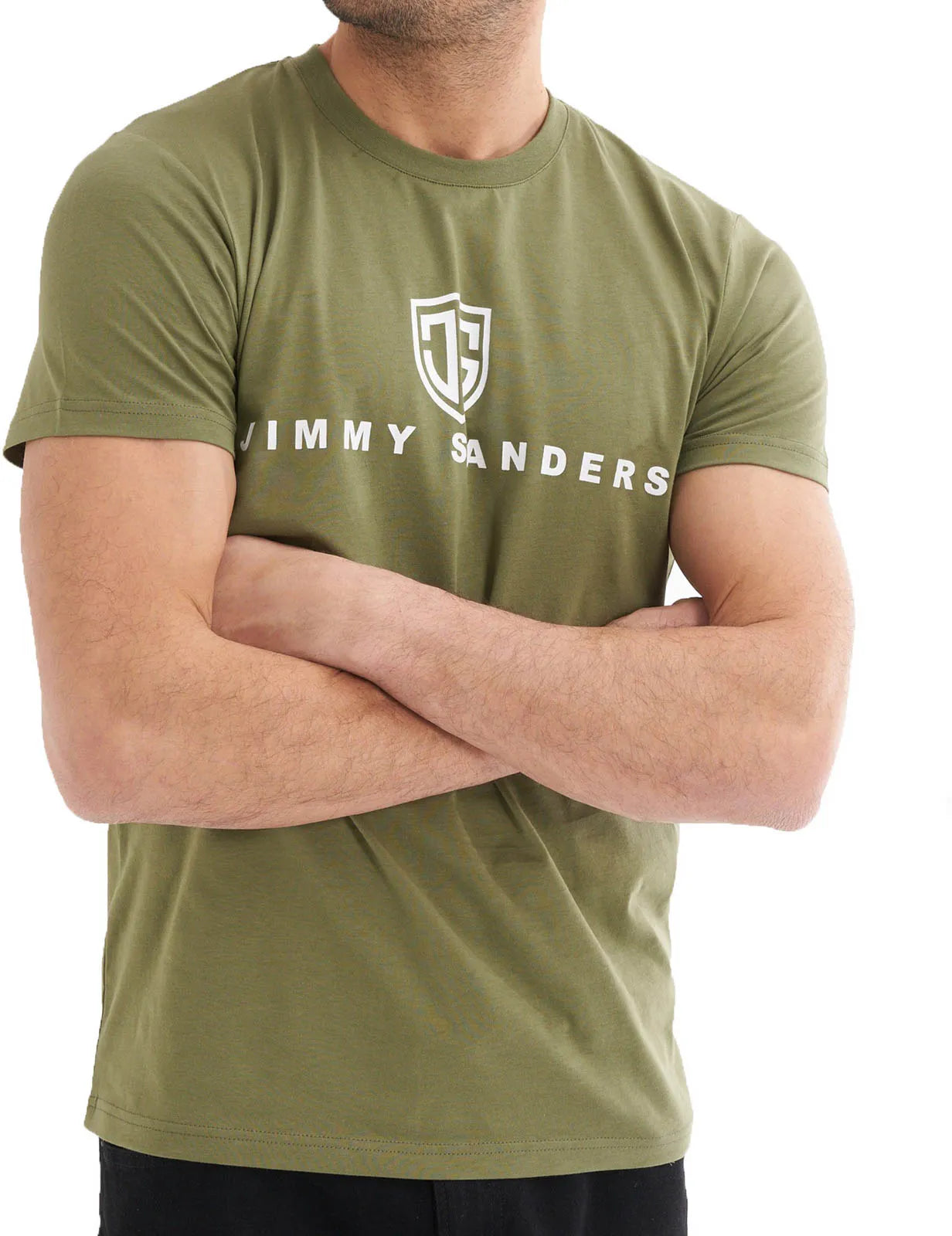 Jimmy Sanders Vadingo Kaki T-shirt Homme Vert
