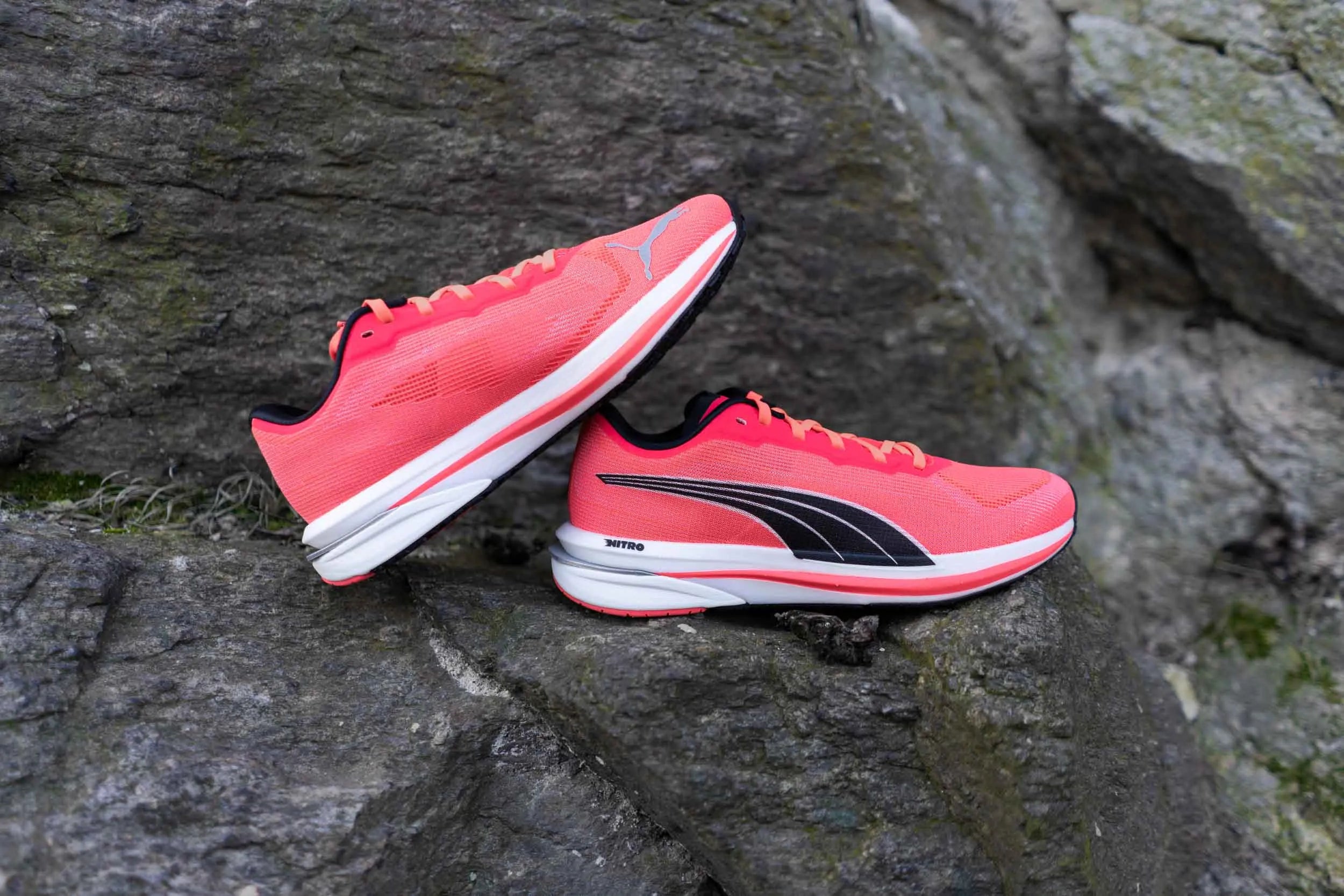 Puma Wmns Velocity Nitro Rød-sort-hvid Pink