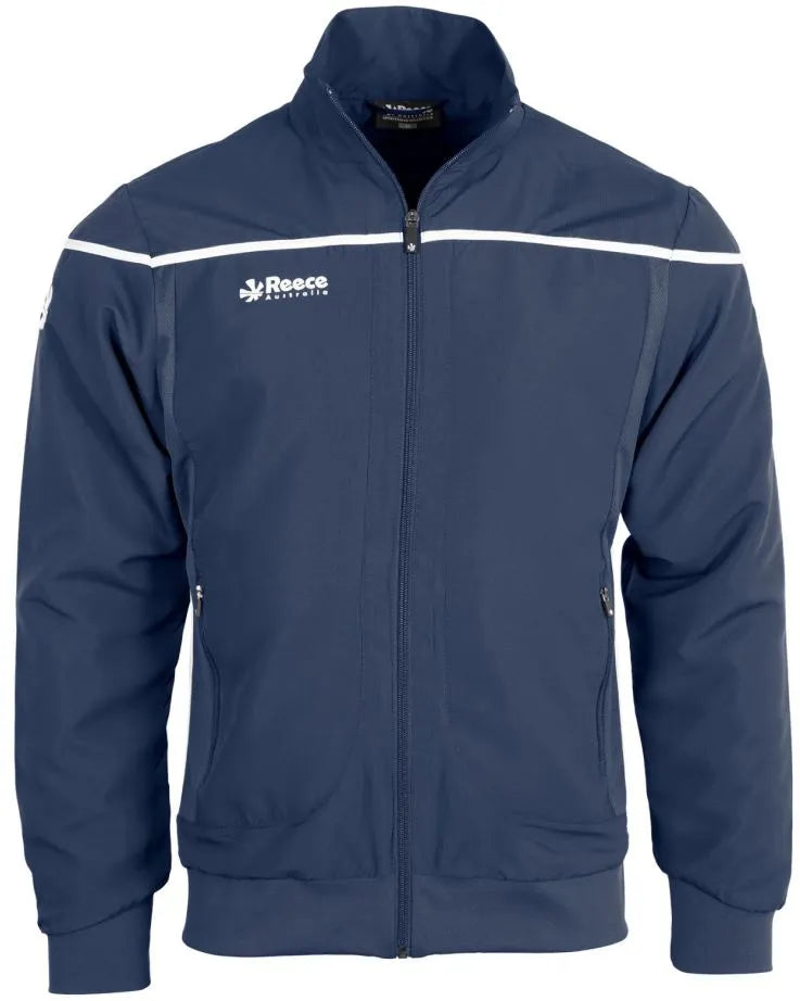 Heren reece varsityjack marine-wit blauw s