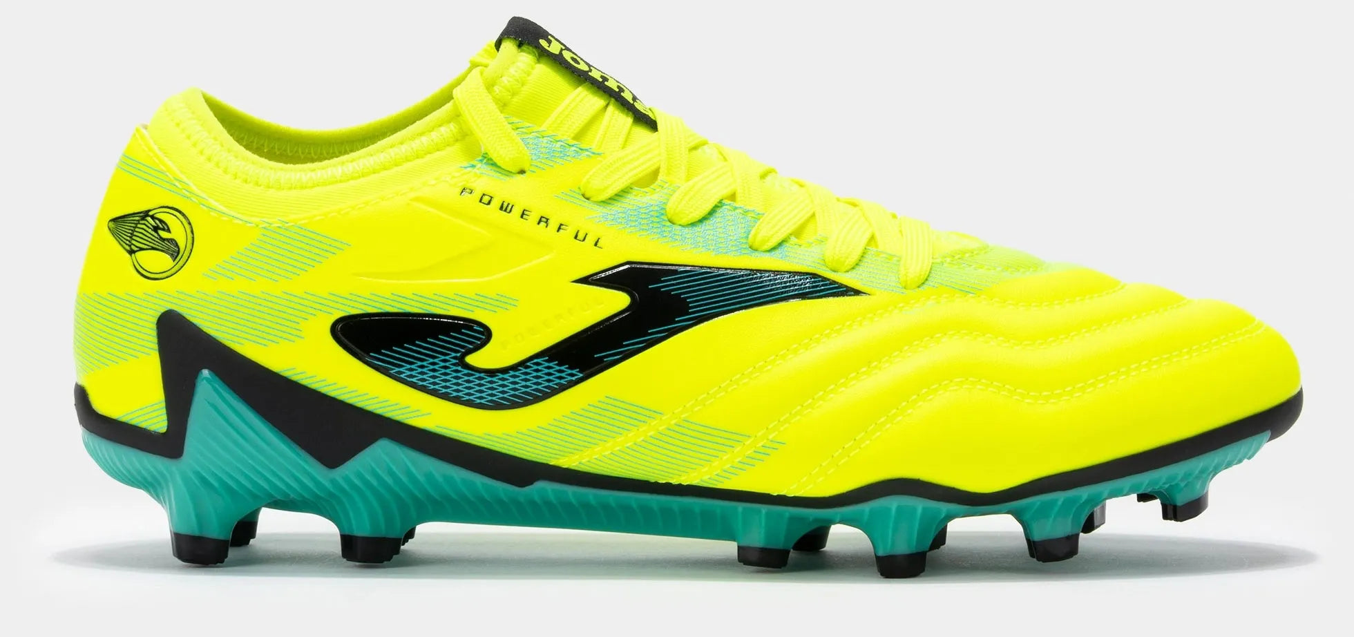 Voetbalschoenen joma krachtige 2411 citroen fluor turq stevige ondergrond geel 40.5