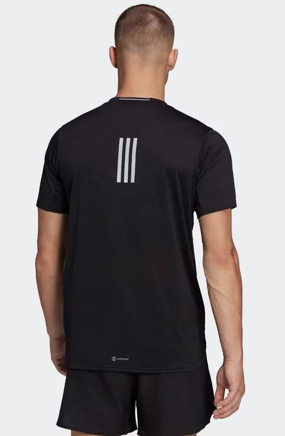 Herren-Lauf-T-Shirt Adidas Men D4r Schwarz
