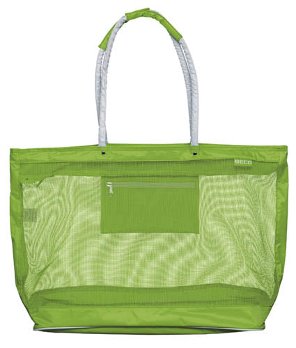 Sac de plage Beco | Nylon | Maille | Avec fermeture éclair | 48x40x23 cm | Vert
