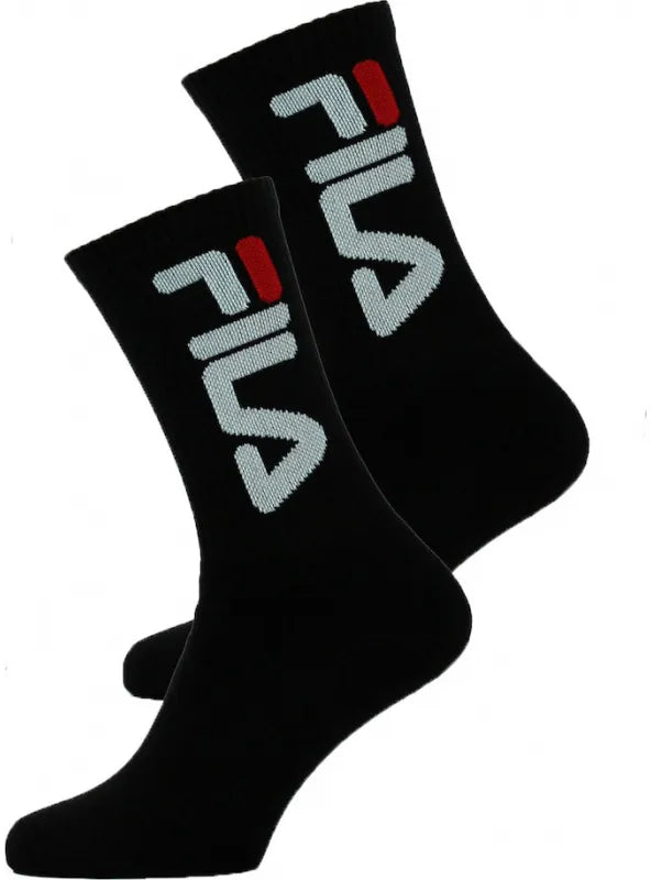 Calzini unisex Fila Tennis confezione da 2 neri 35-38