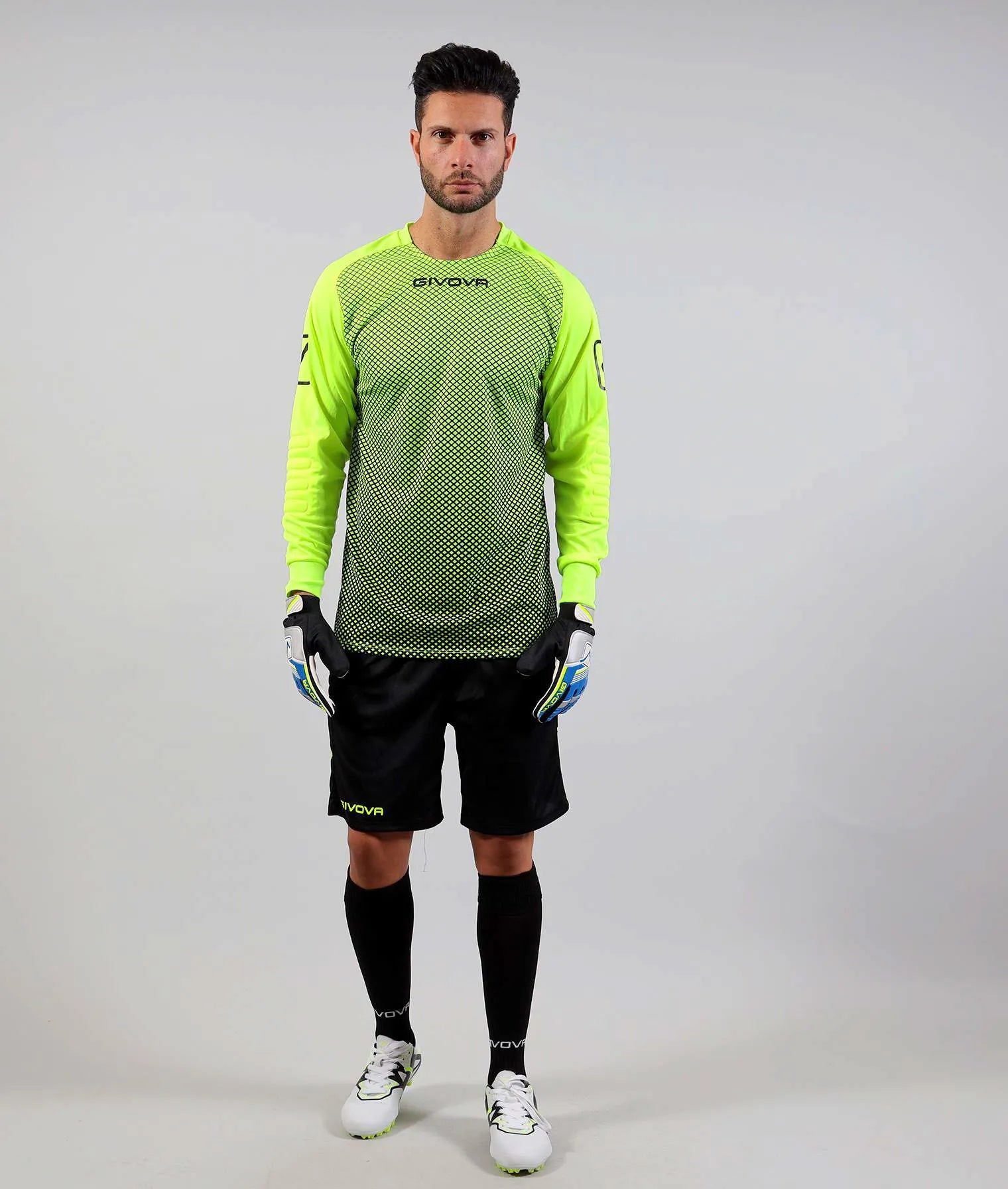 Zestaw bramkarski Givova Manchester Fluo Żółty 2xl