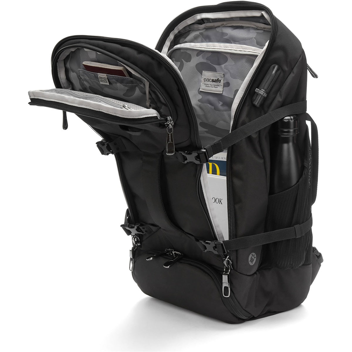 Pacsafe Exp35 Travel Backpack Black