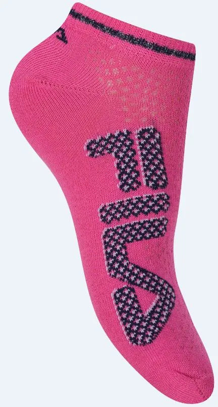 Fila 3-pack com tênis flor meias 35-38