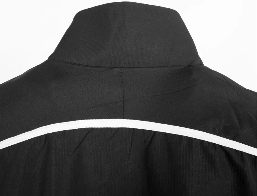 Heren reece varsityjack zwart-wit xl