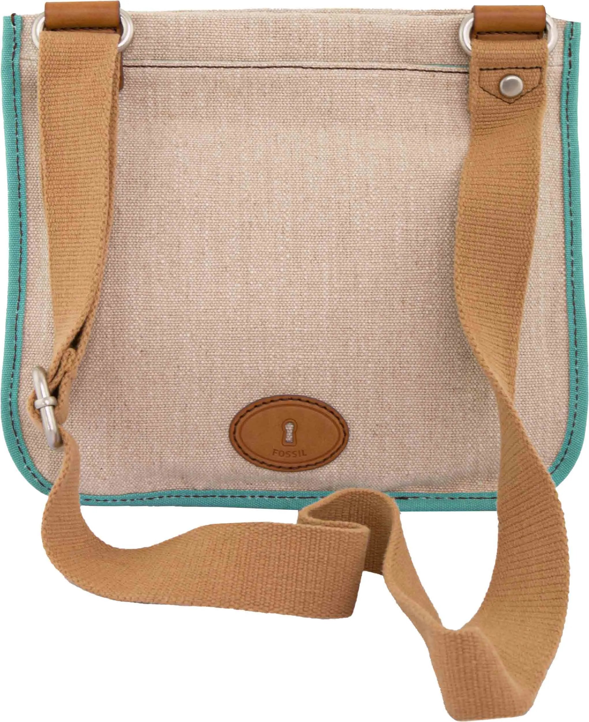 Handväska fossil wmns axelväska shay top zip beige