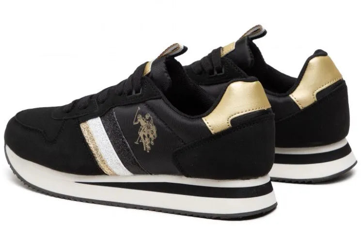 Scarpe da donna americane Polo Assn. Scarpe da ginnastica Rblk Nere