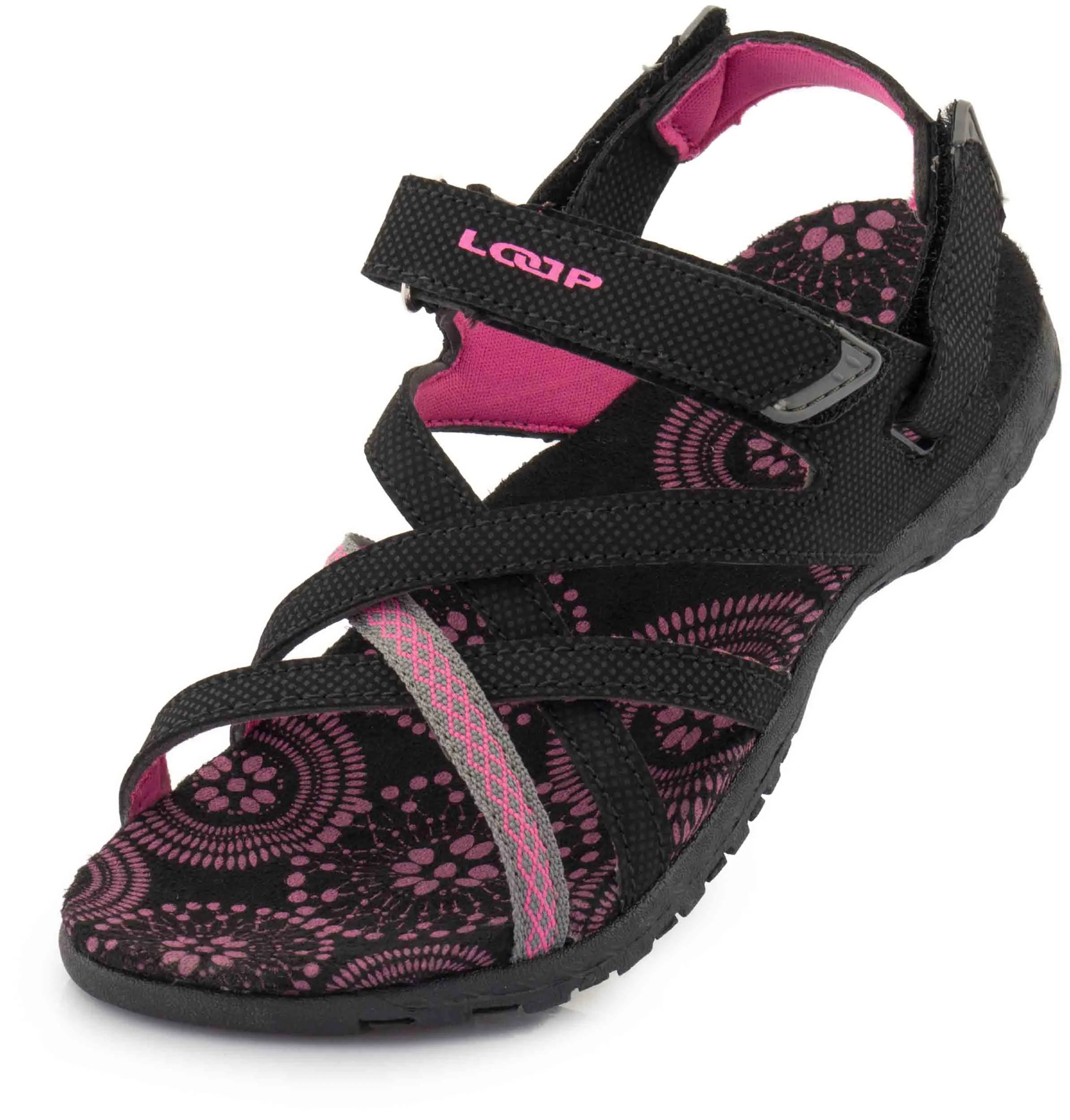 Sandals leanaí lúb caipa jr dubh 28