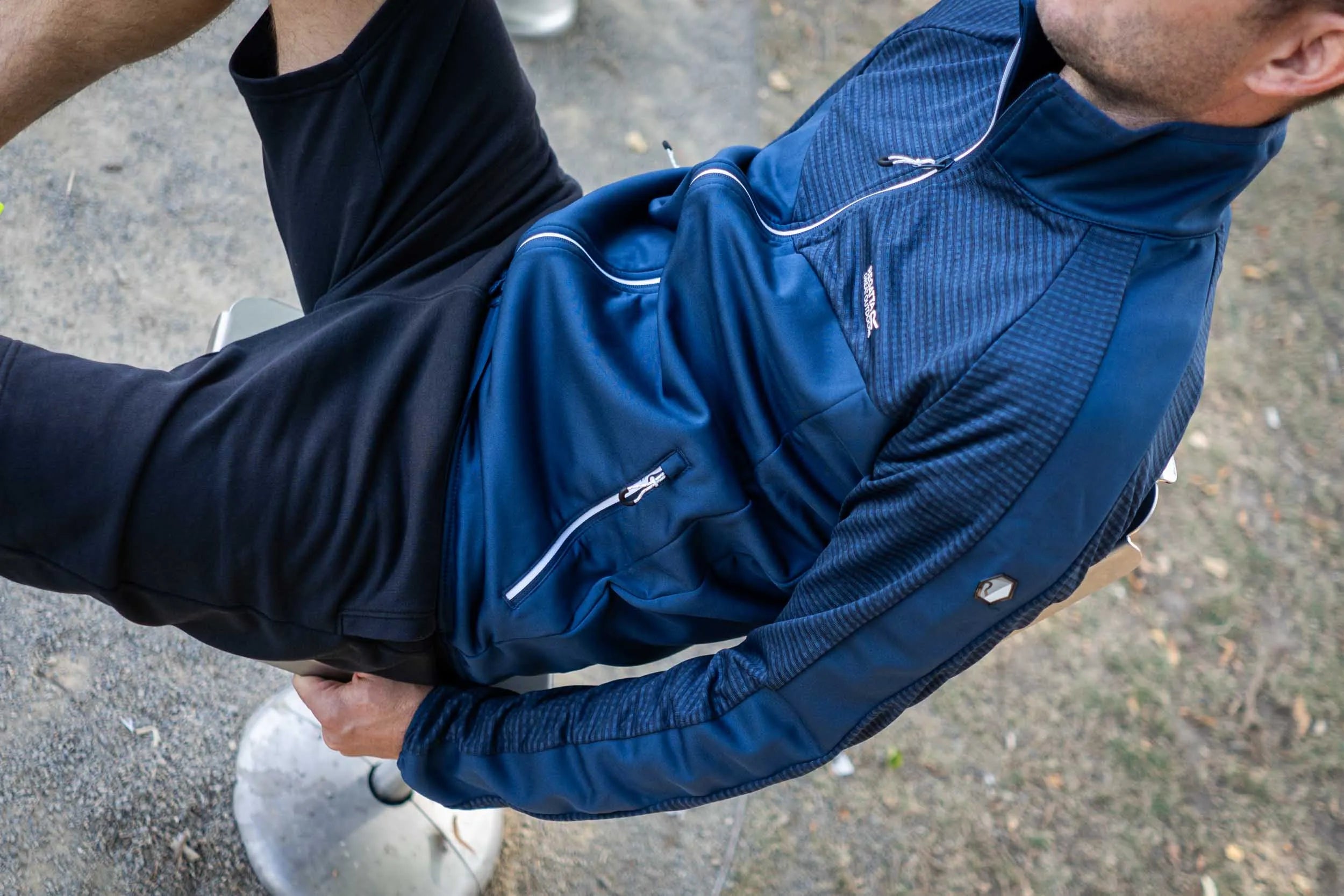 Hanorac pentru bărbați Regatta Men Yare Vi Extol Stretch Softshell Jacket Admir Blue