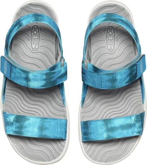 Keen Jr Elle Backstrap Sea Mosse-fjord Blue Kids Sandals