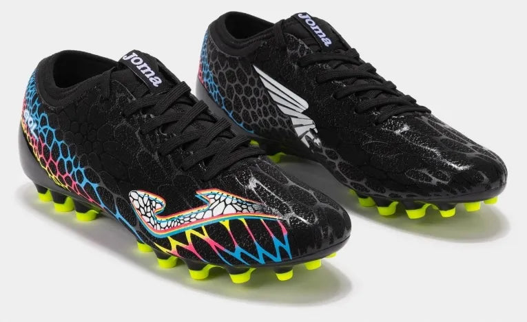 Scarpe da calcio joma gol 2401 nero limone fluor artificiale nero nero 44