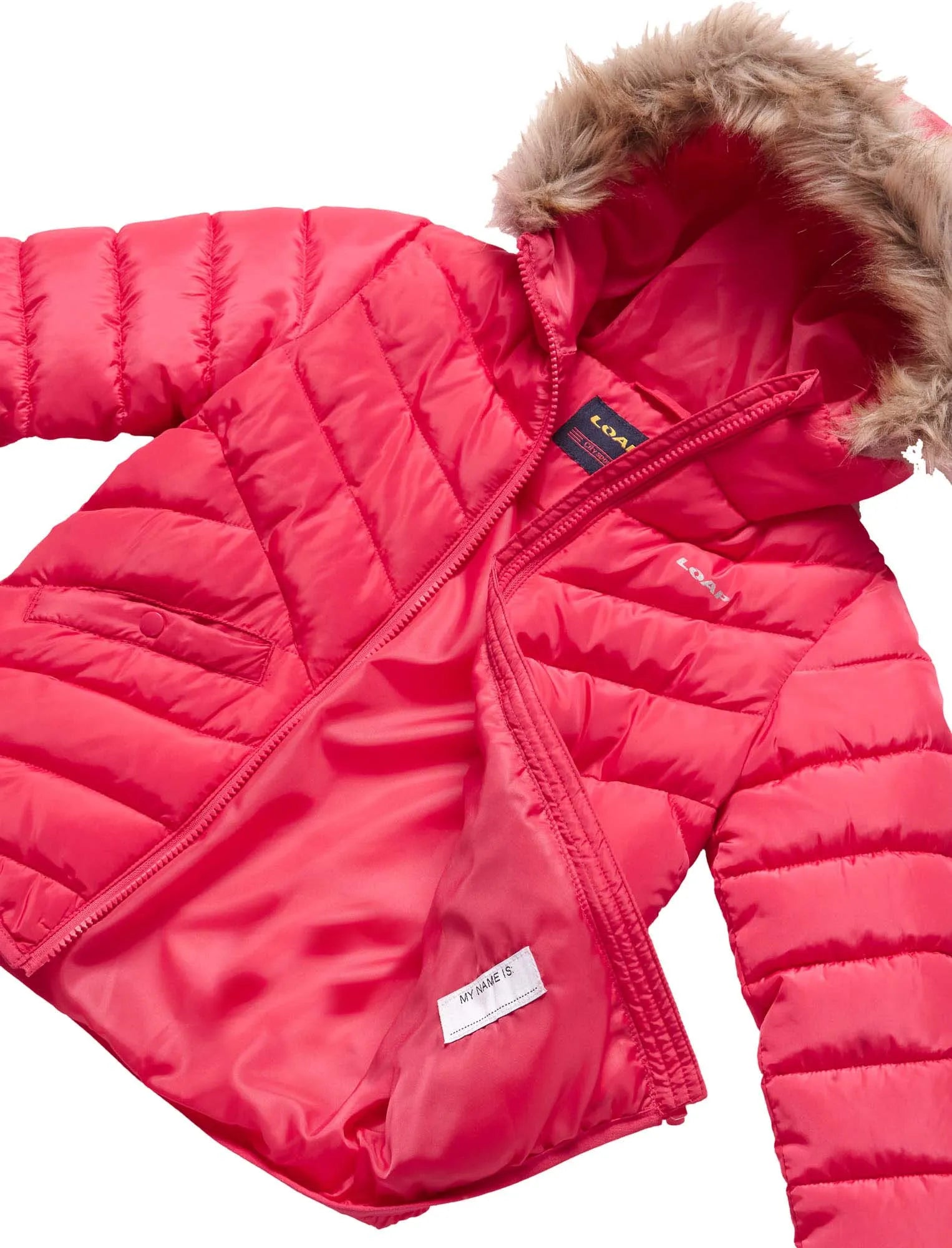 Kinder-Winterjacke Loap Involva Pink