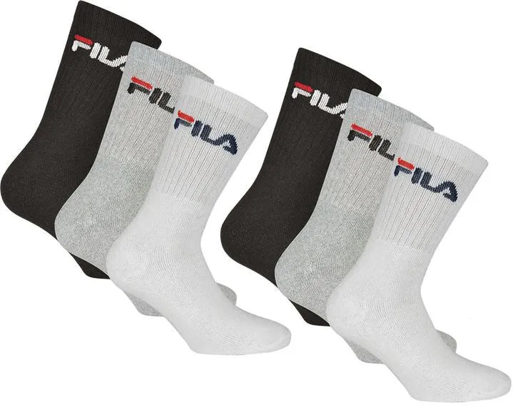 Tênis FILA Tennis 6-Pack Sokken Unissex Classic Mix 43-46