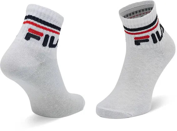 Fila Quarter 6-Pack Witte Kindersokken Wit 27-30