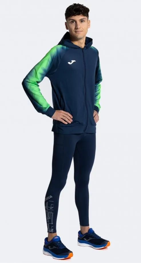 Moletom masculino joma elite ix zip-up marinho-fluor verde azul/verde m