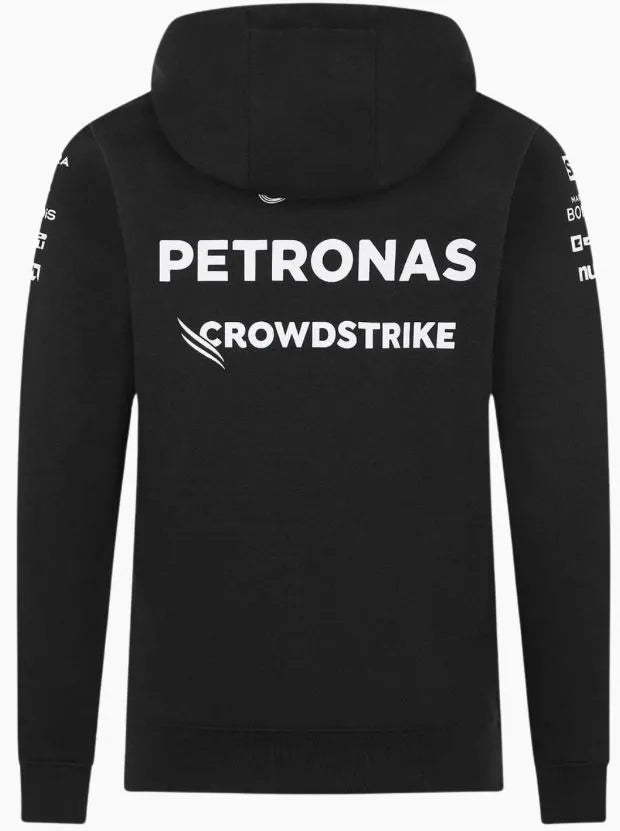 Sudadera infantil mercedes junior mapf1 rp con capucha negra 128