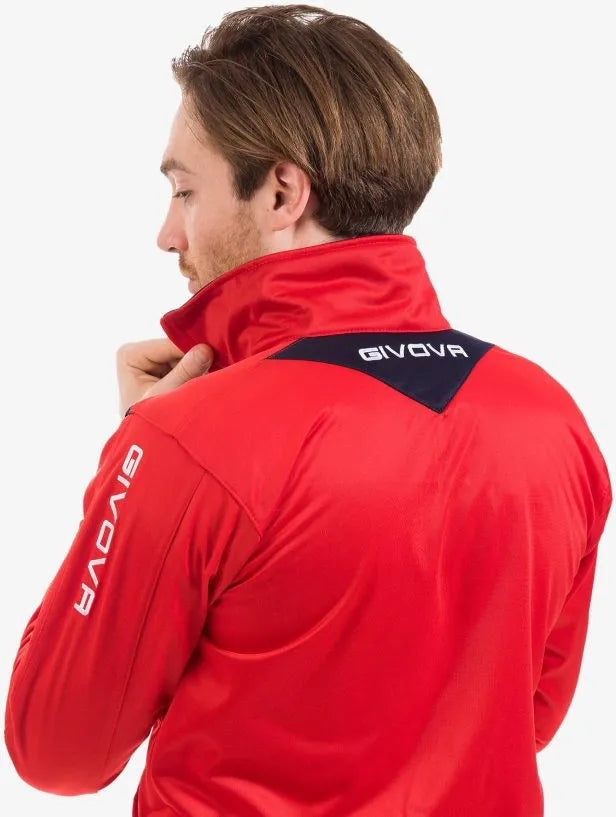 Sportovní set givova visa triacetato červená/modrá 3xl