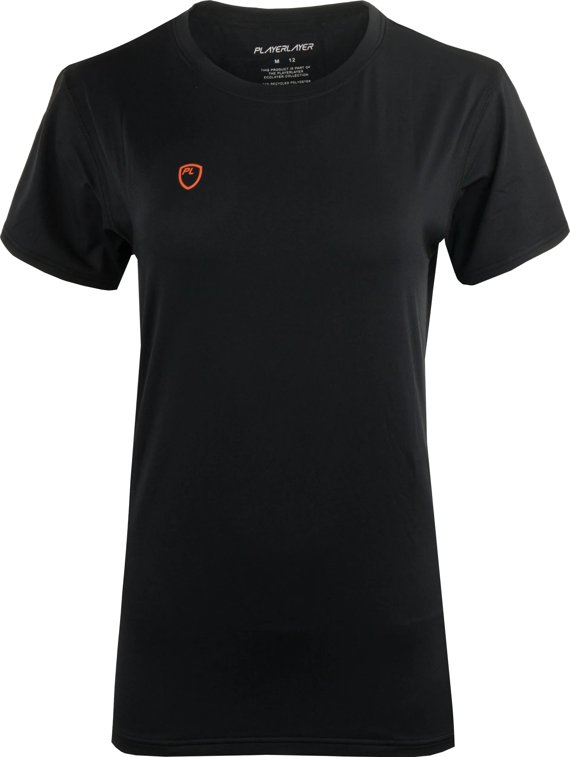 T-shirt nera Playerlayer Eco Performance da donna