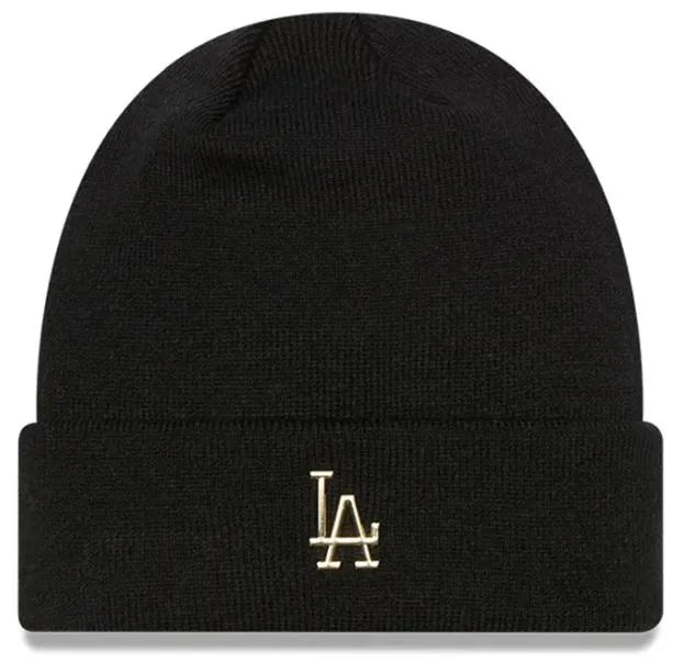 Berretto invernale New Era Uomo Los Angles Ctn Beanie Nero-oro Nero
