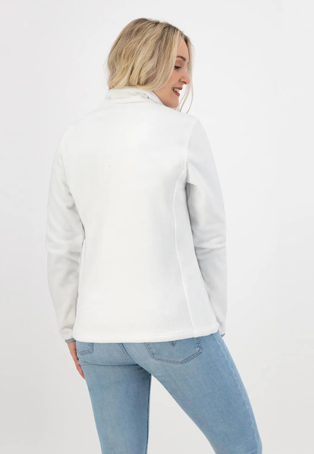 Dame fleece sweatshirt Kjelvik Polar Danique Hvid