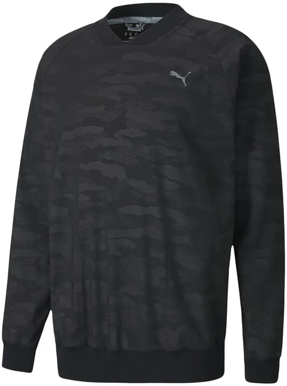 Herre sweatshirt puma herre præget vindskjorte sort m