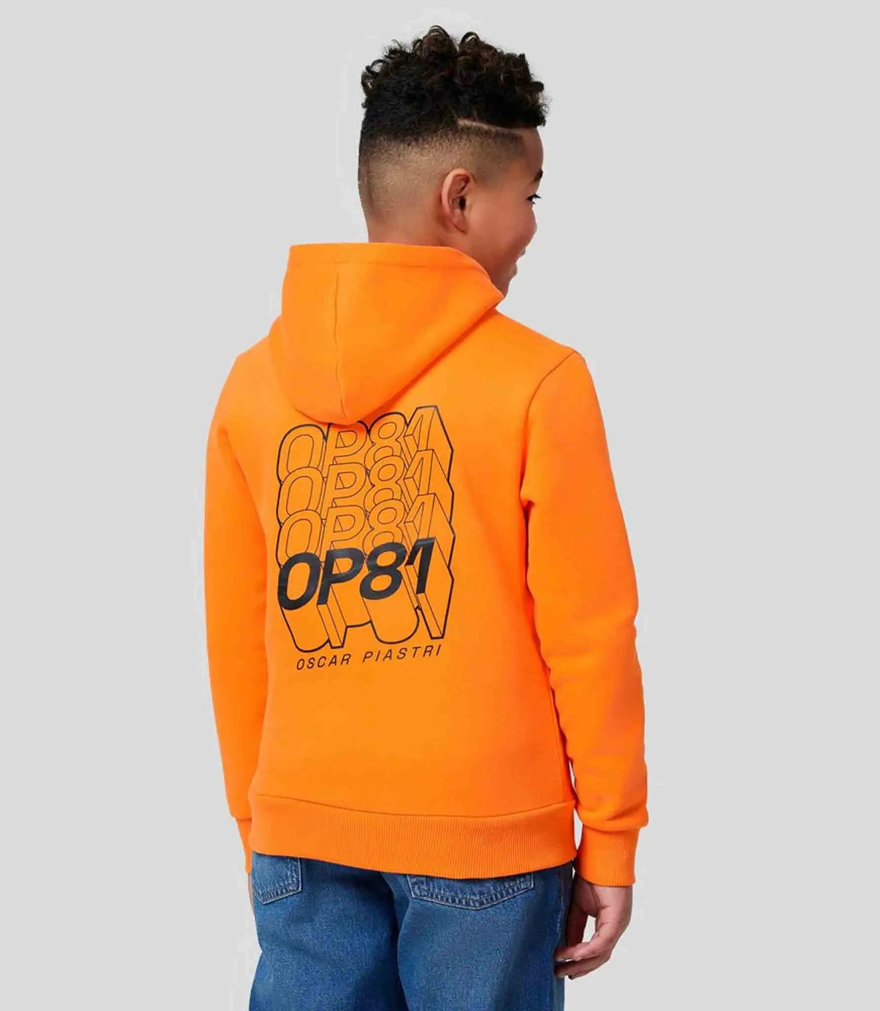Bluza dziecięca Mclaren Jr Fw Op Driver Hoodie Pomarańczowo Pomarańczowa