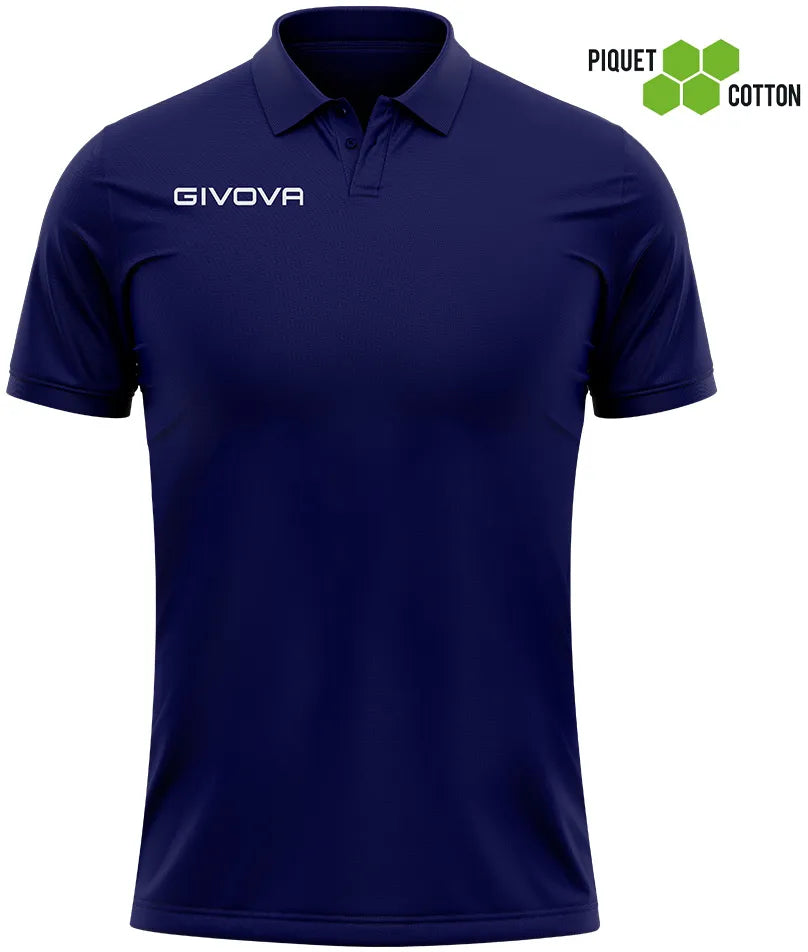 Koszulka polo Givova Polo Cotone Piquet Summer Blue