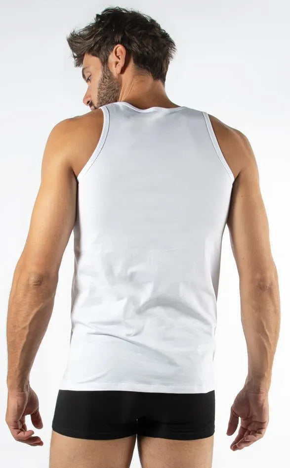 Men's Fila Tank Top White