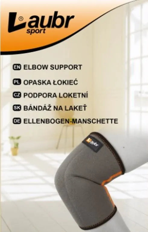 Elbow bandage laubr spórt liath l