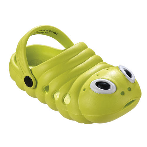 Beco Children's Clogs Caterpillar Lime Green