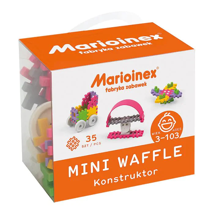 Marioinex Mini Waffle - 35 Piezas Constructor Rosa